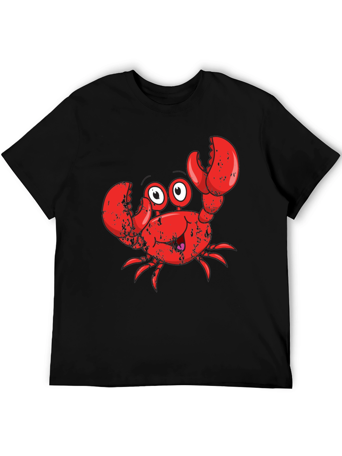 Black Crabby Character Black T-Shirt view 5