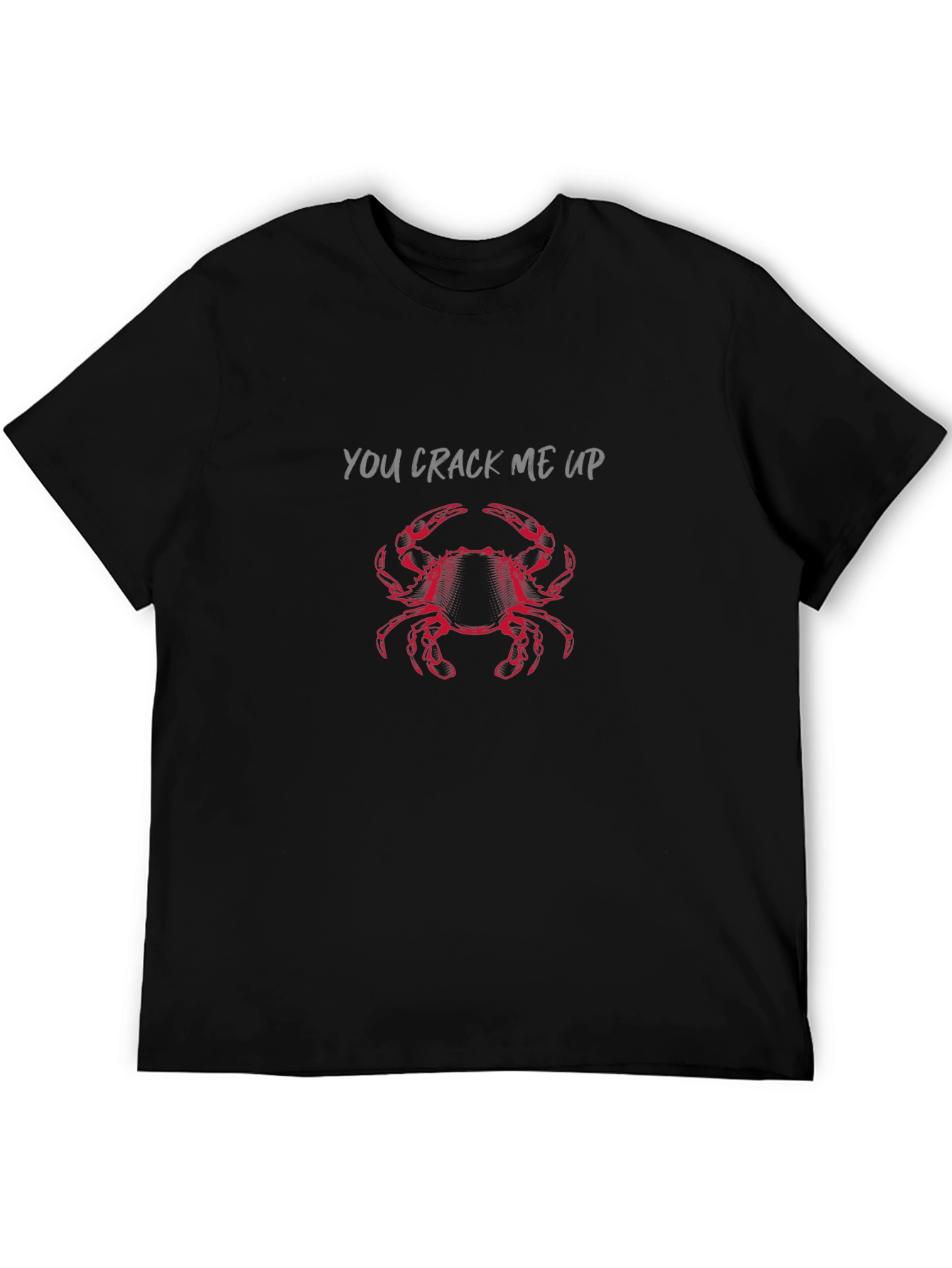 Black You Crack Me Up Crab Graphic T-Shirt view 5