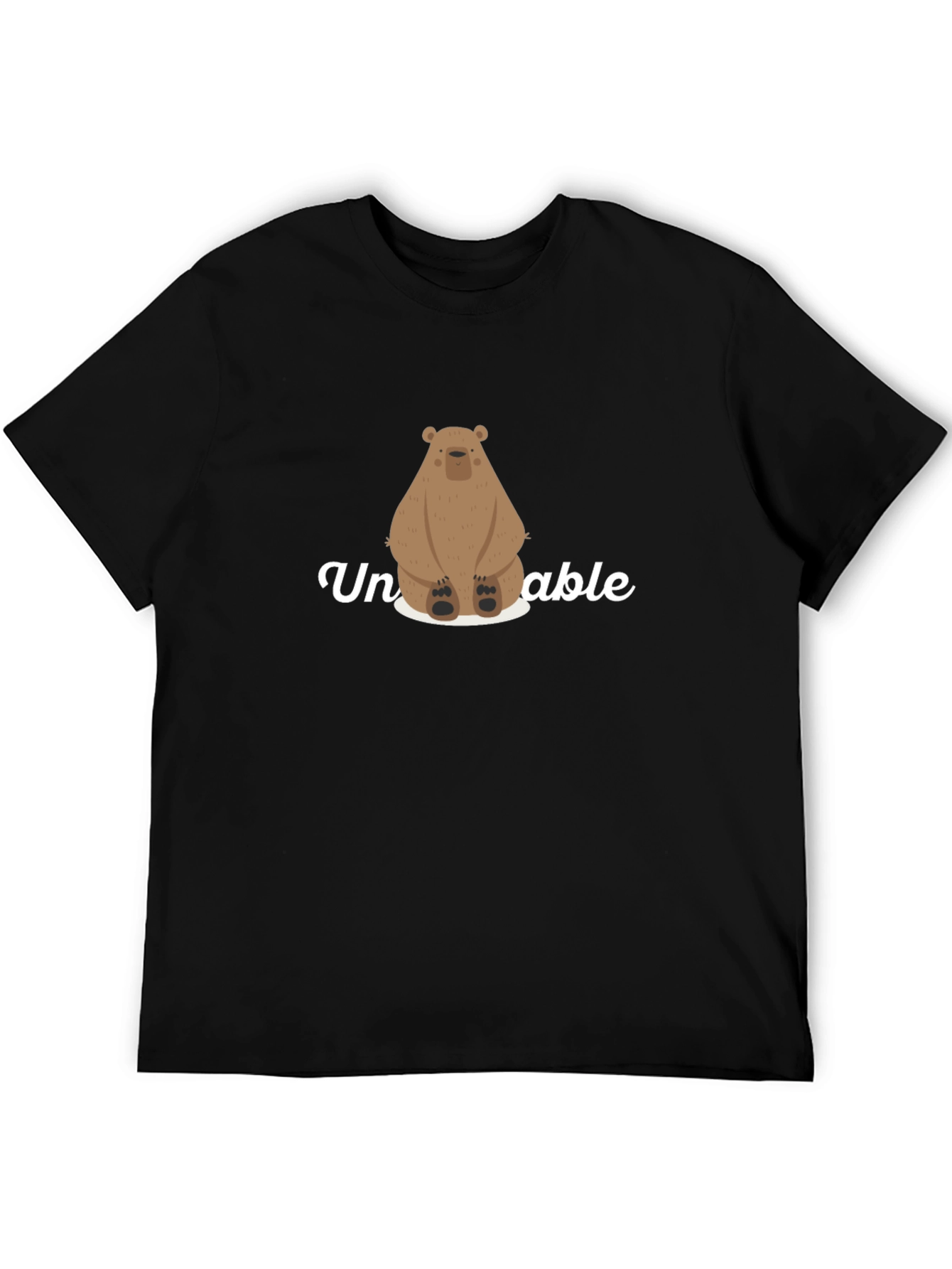 Black Unbearable Graphic T-Shirt - Comfy Casual Wear view 5