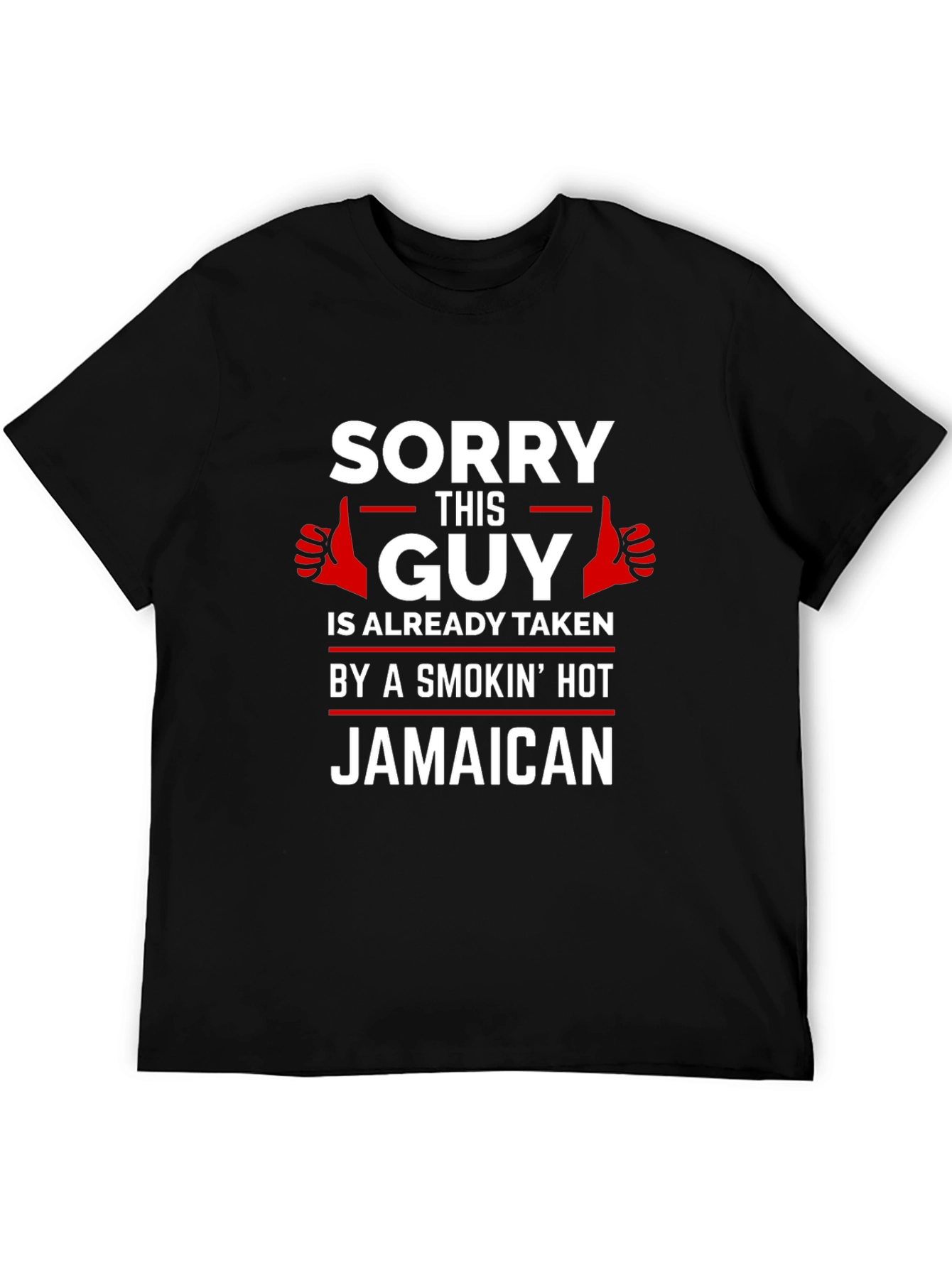 Black Funny Jamaican Girlfriend T-Shirt view 5