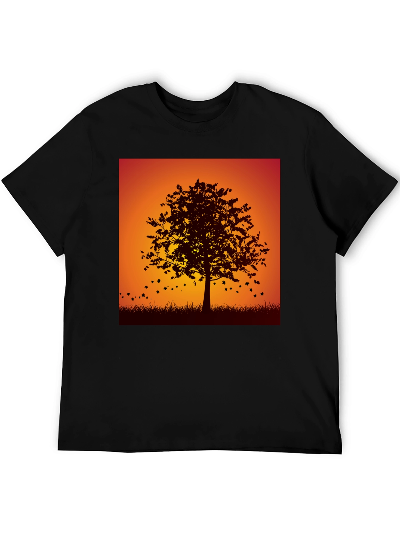Black Autumn Tree Graphic Tee - Stylish Fall Design view 5