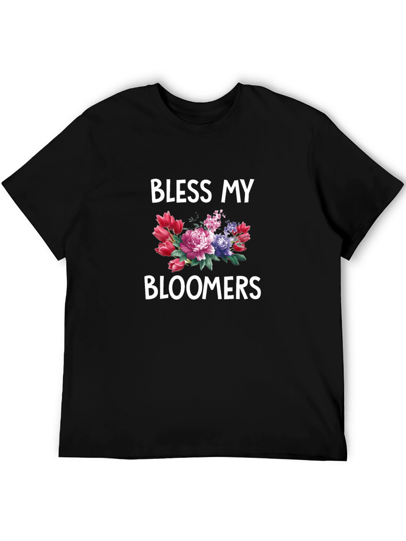 Black Bless My Bloomers Graphic T-Shirt view 5