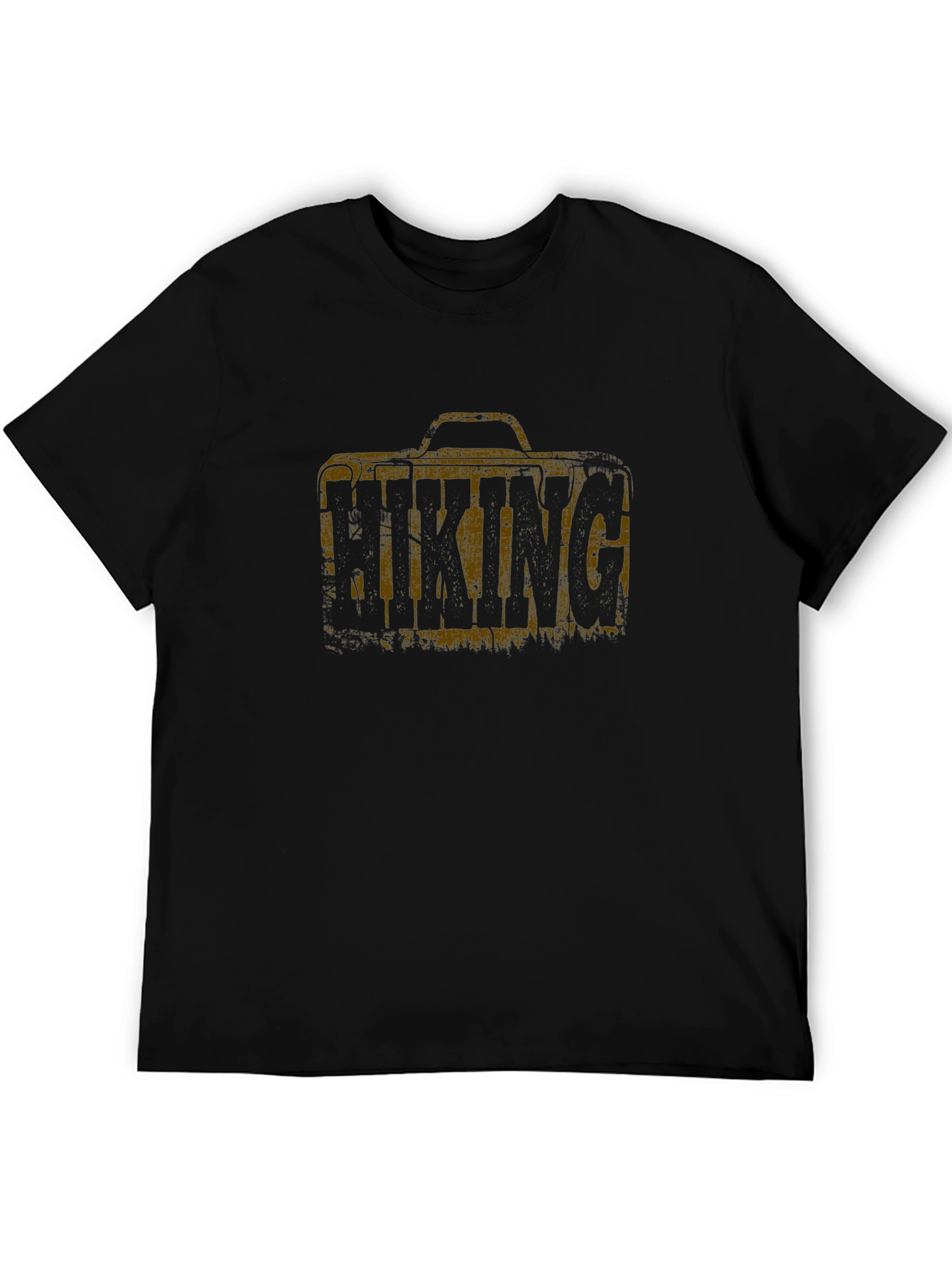Black Hiking Adventure Graphic Tee - Black view 5