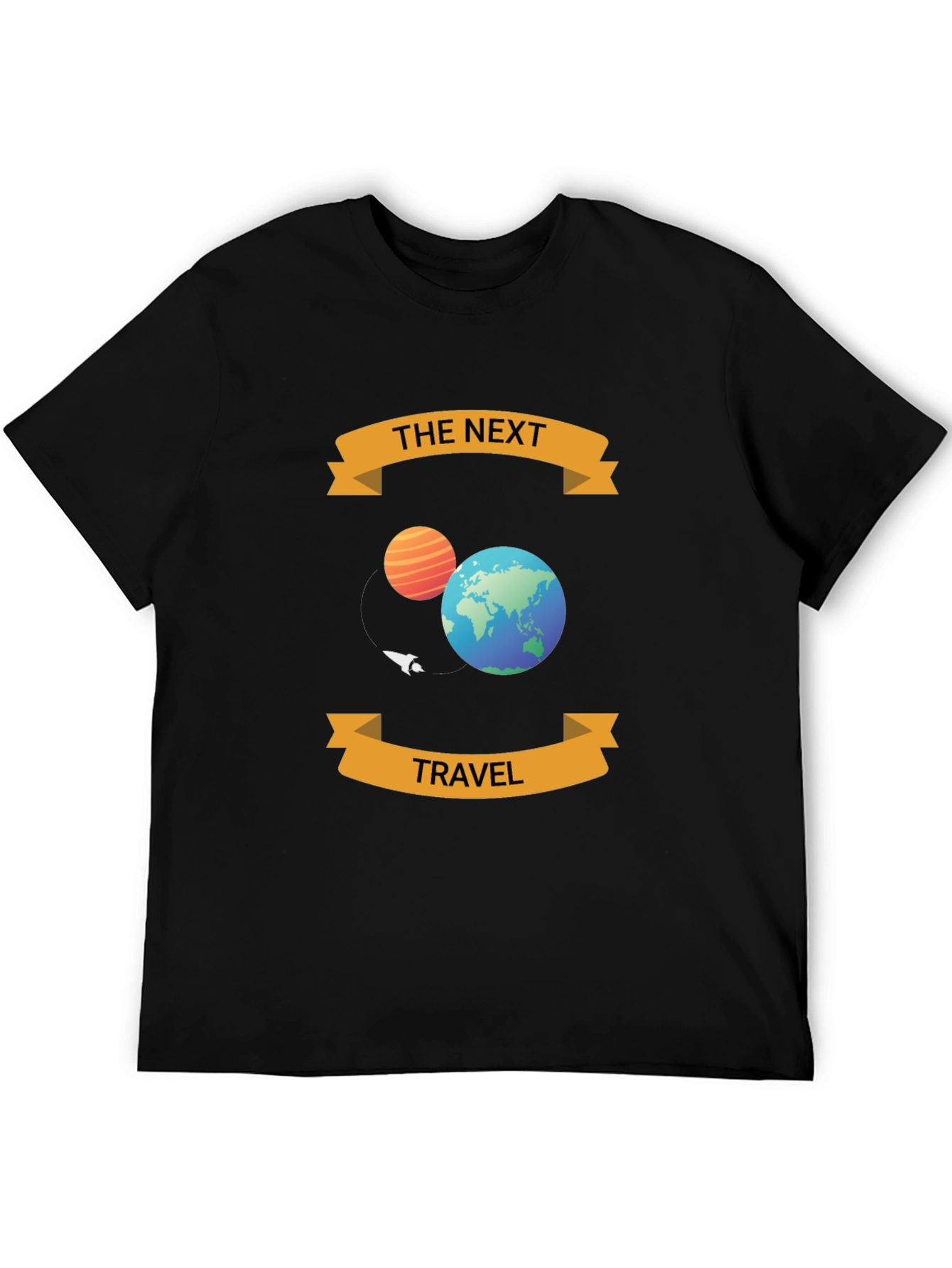 Black The Next Travel Black T-Shirt - Space Adventure Tee view 5