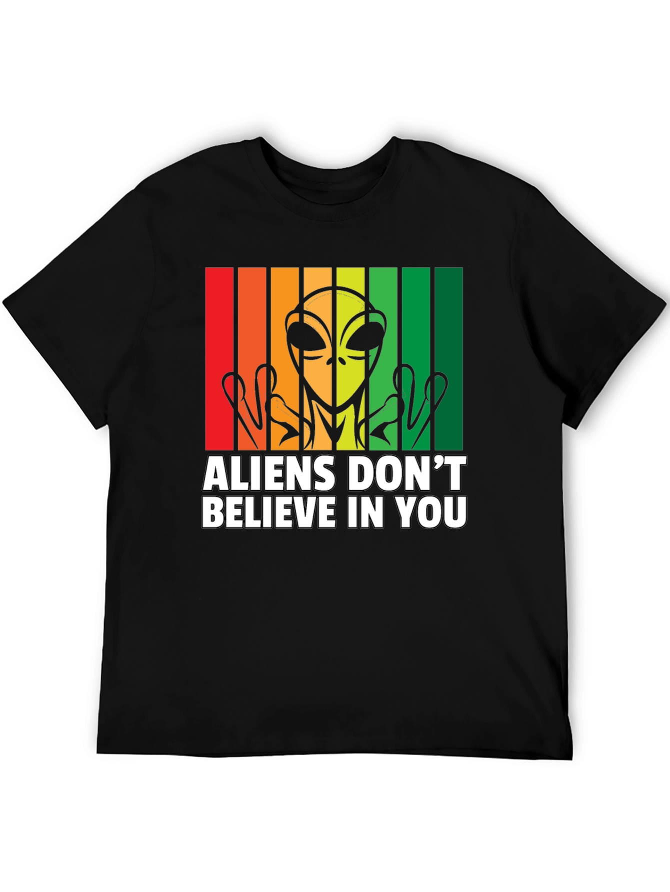 Black Aliens Don't Believe in You Graphic Tee view 5