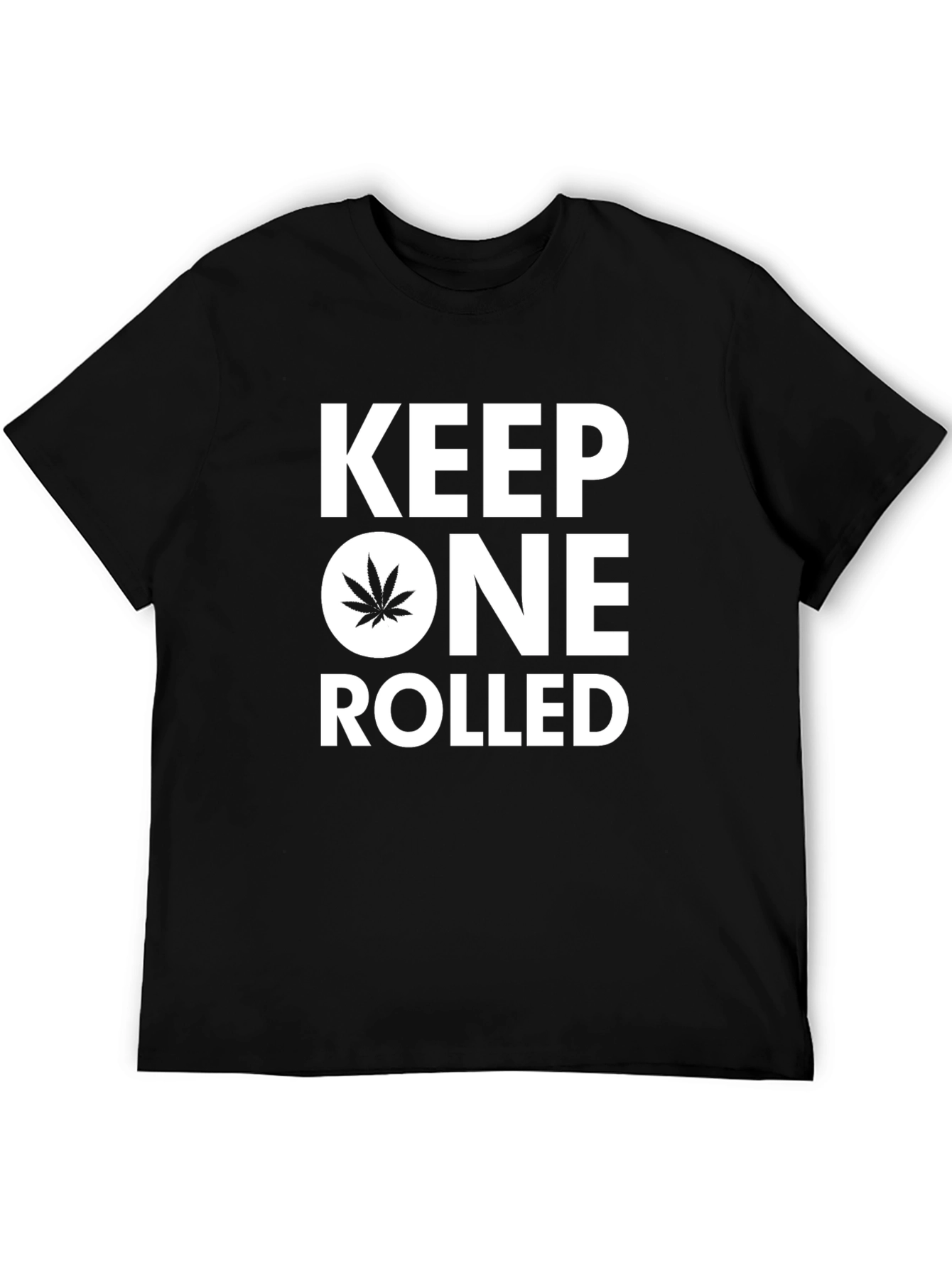 Black Keep One Rolled Black Graphic T-Shirt view 5