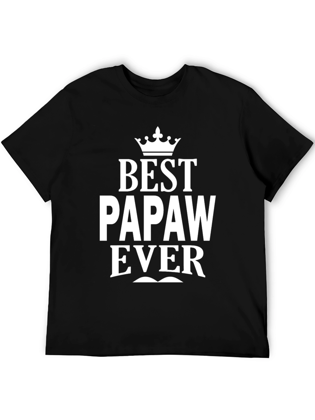 Black Best Papaw Ever Black Graphic T-Shirt view 5
