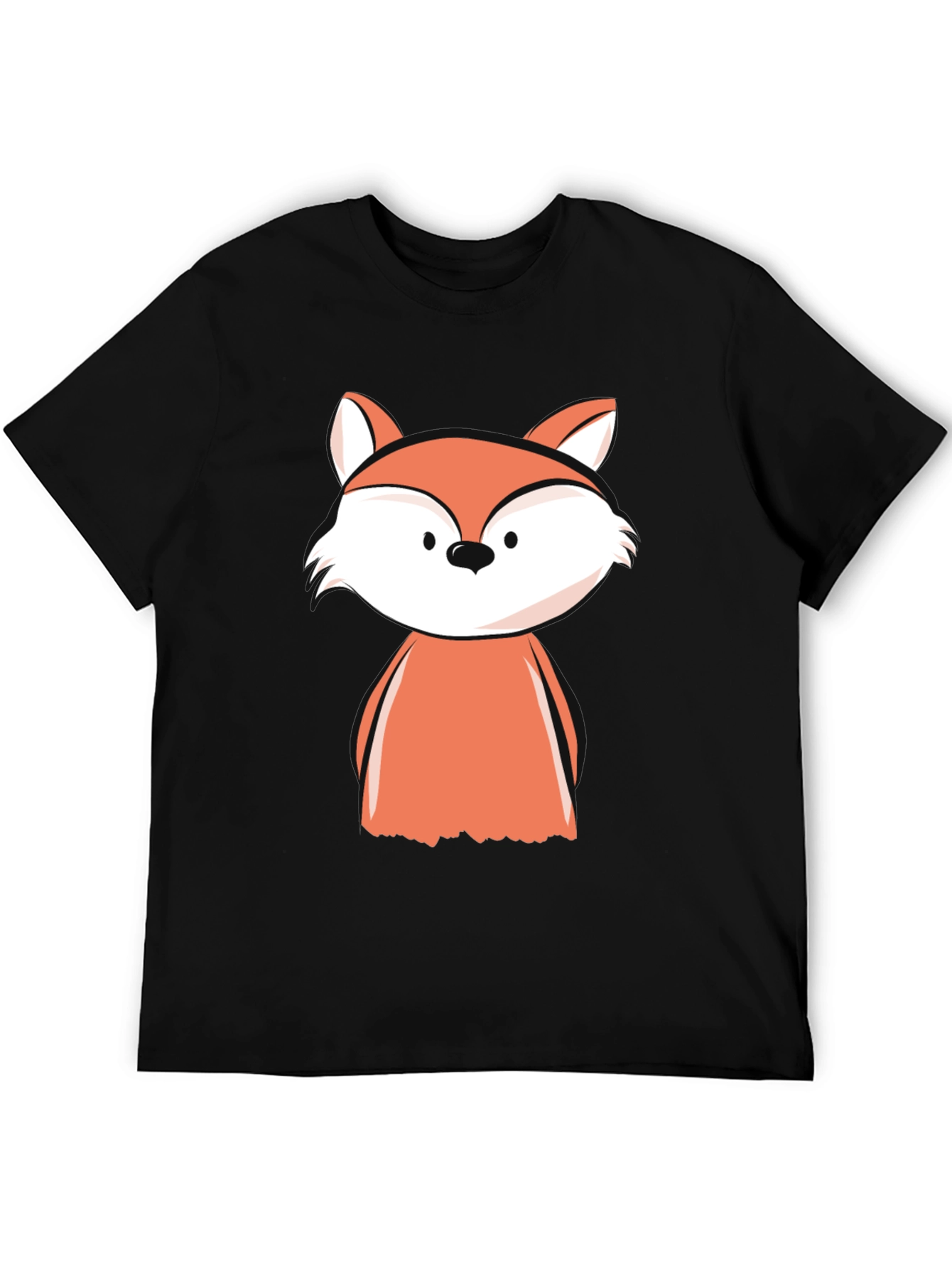 Black Fox Graphic Tee - Men's Black T-Shirt view 5