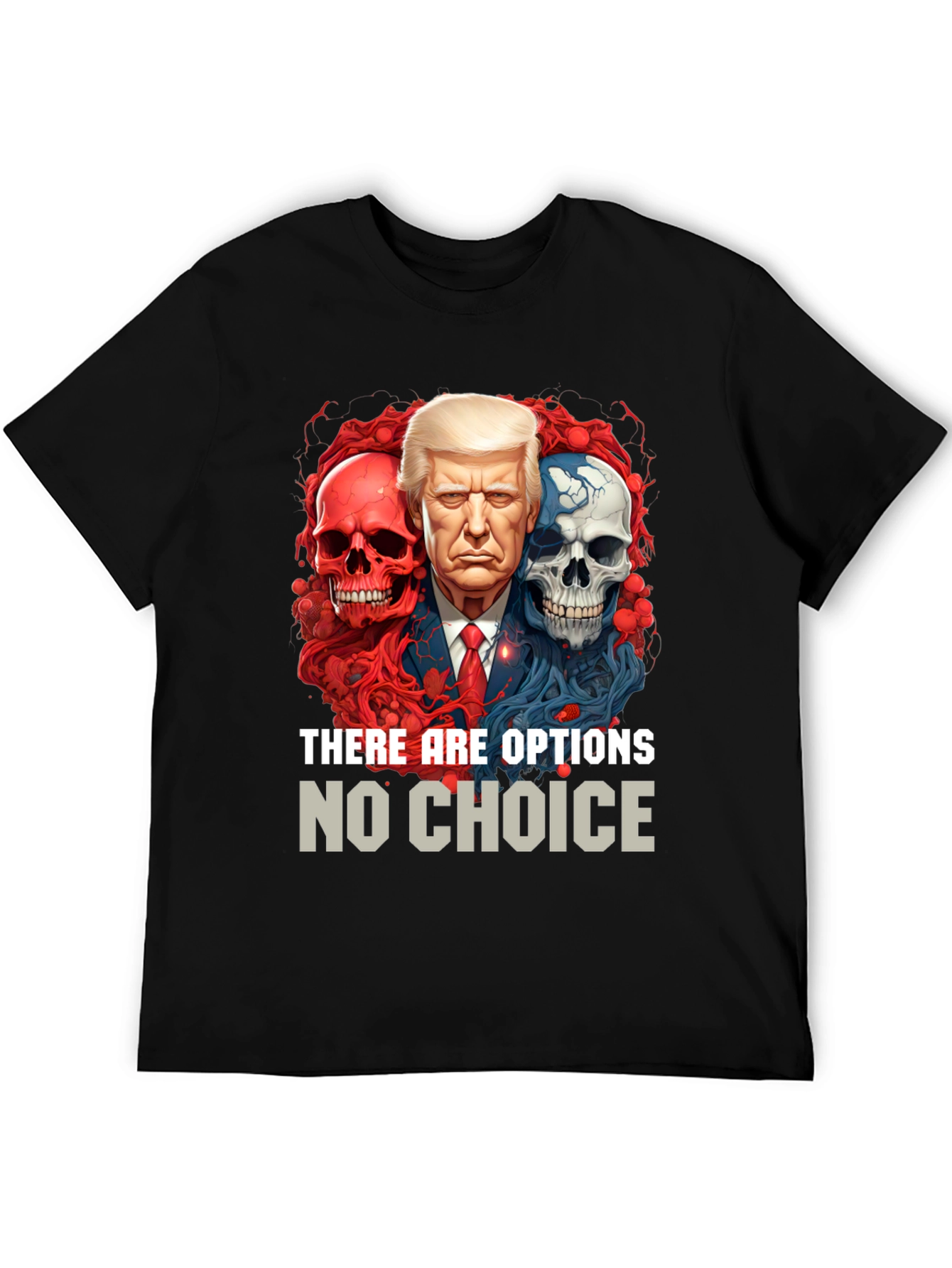 Black Political T-Shirt: Options No Choice view 5