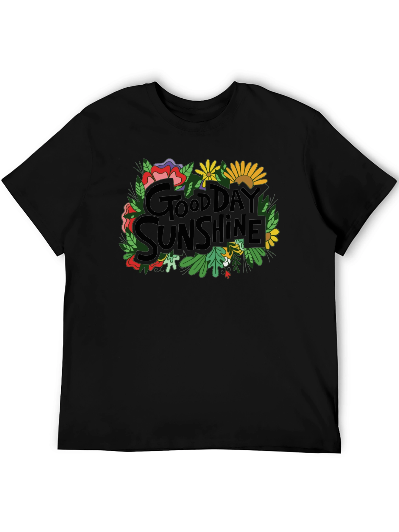 Black Good Day Sunshine Graphic Tee view 5