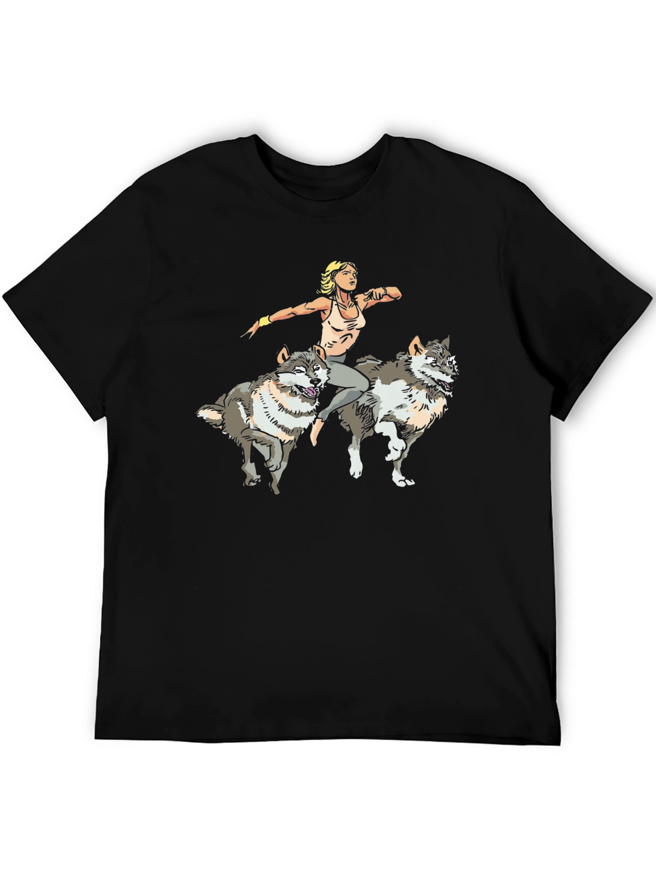 Wolf Rider Graphic T-Shirt - Unisex Design - 5