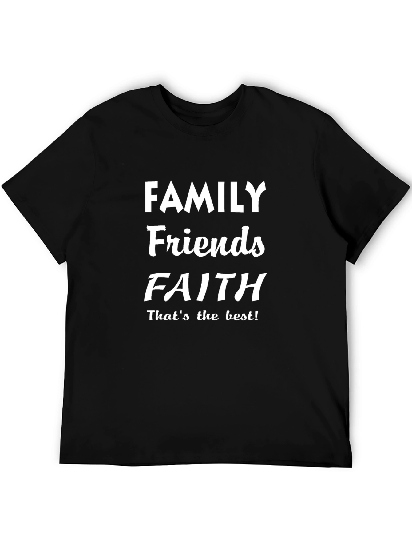 Black Family Friends Faith T-Shirt - Best Life Tee view 5