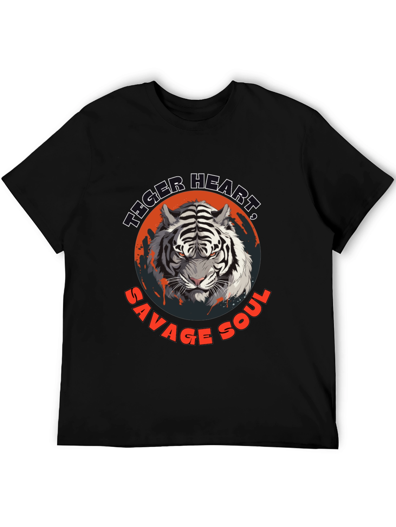 Black Tiger Heart Savage Soul Graphic Tee view 5