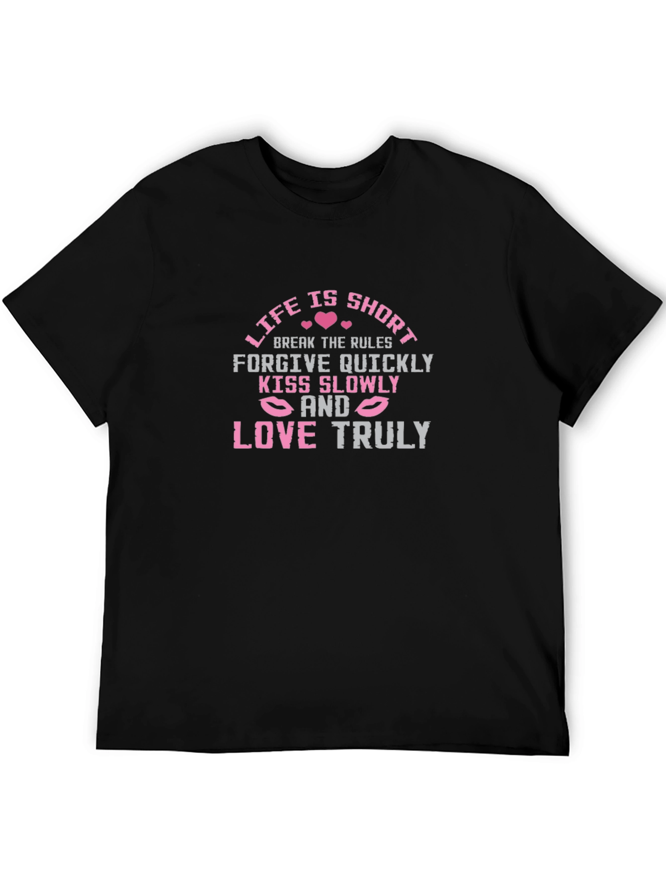 Black Life is Short Graphic Tee - Break The Rules, Forgive Quickly view 5