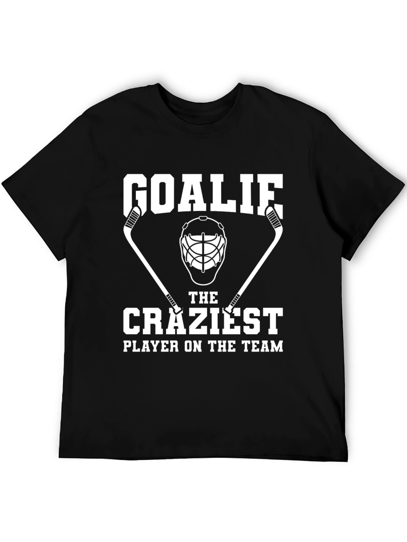 Black Goalie - The Craziest Player T-Shirt view 5