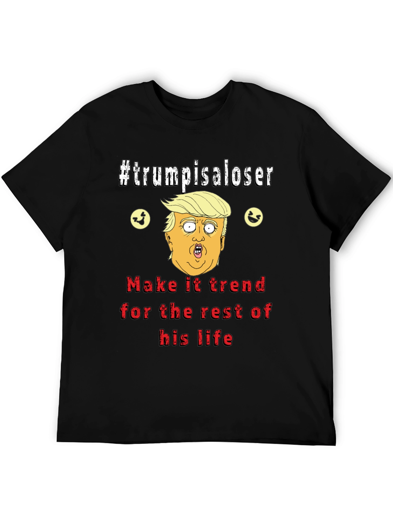 Black Trump is a Loser Graphic T-Shirt view 5