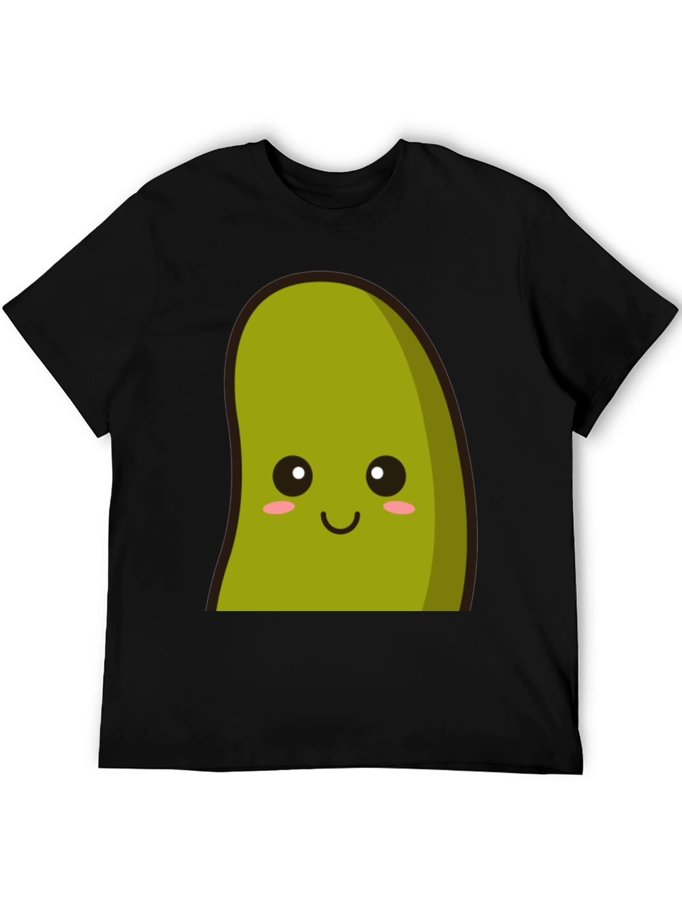 Black Kawaii Avocado Graphic Tee - Unisex Soft Cotton Blend view 5