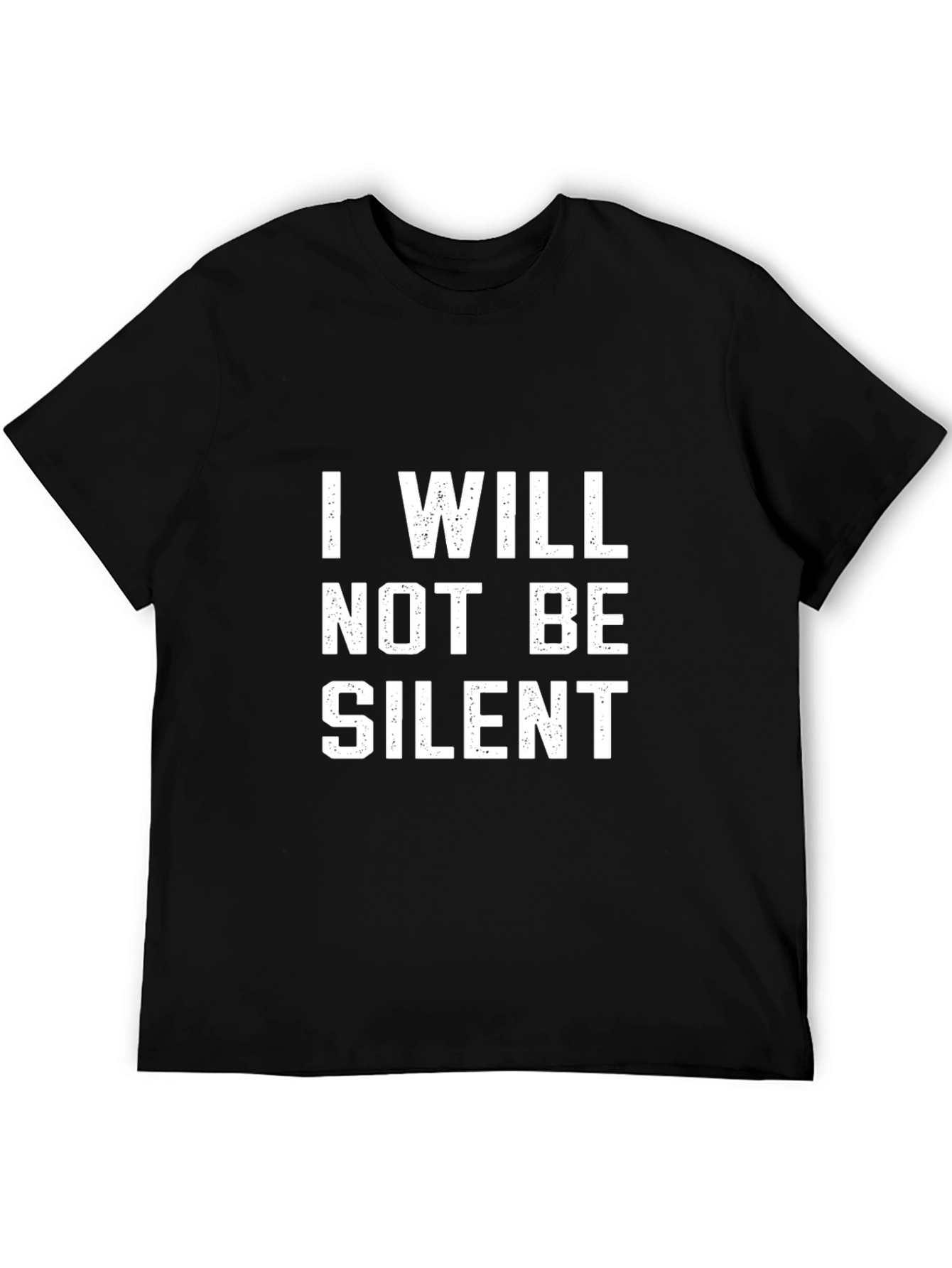 Black I Will Not Be Silent Graphic T-Shirt view 5