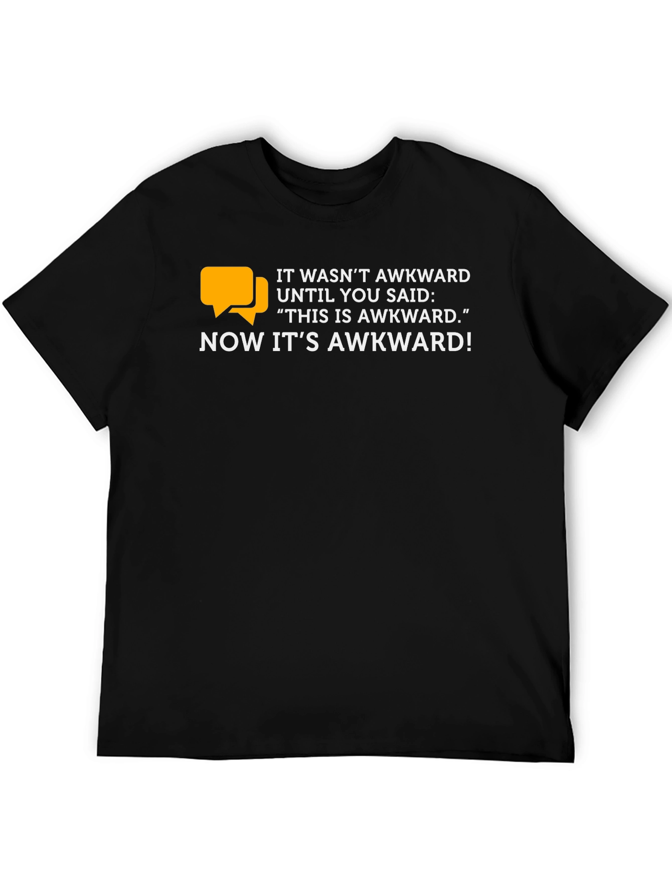 Black Awkward Conversation Starter Graphic Tee view 5