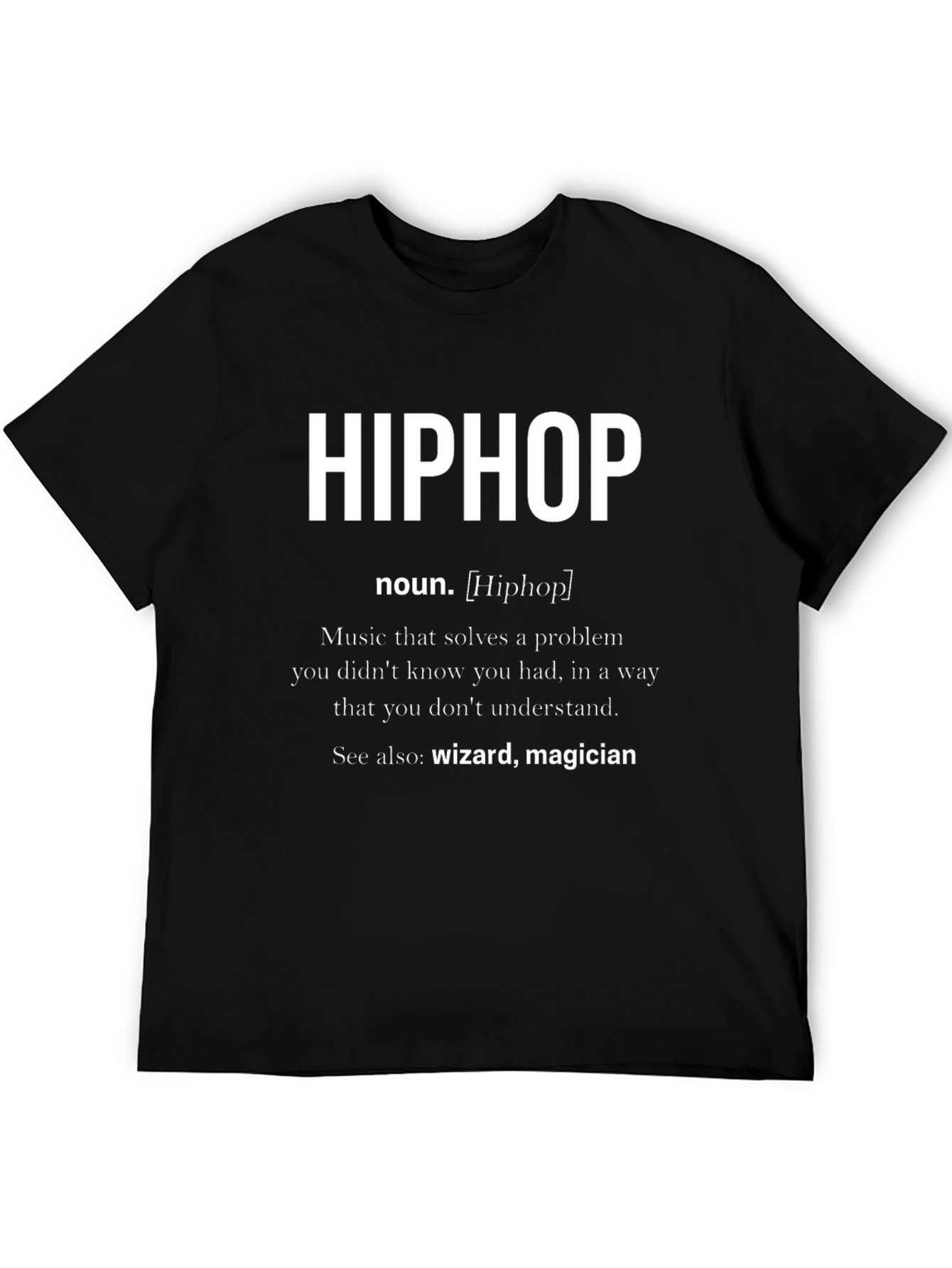 Black Hip Hop Definition T-Shirt view 5