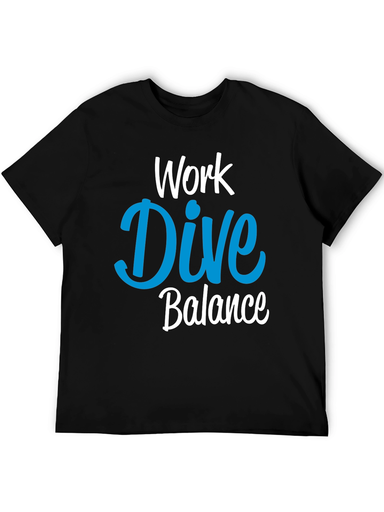 Black Work Dive Balance Graphic T-Shirt view 5