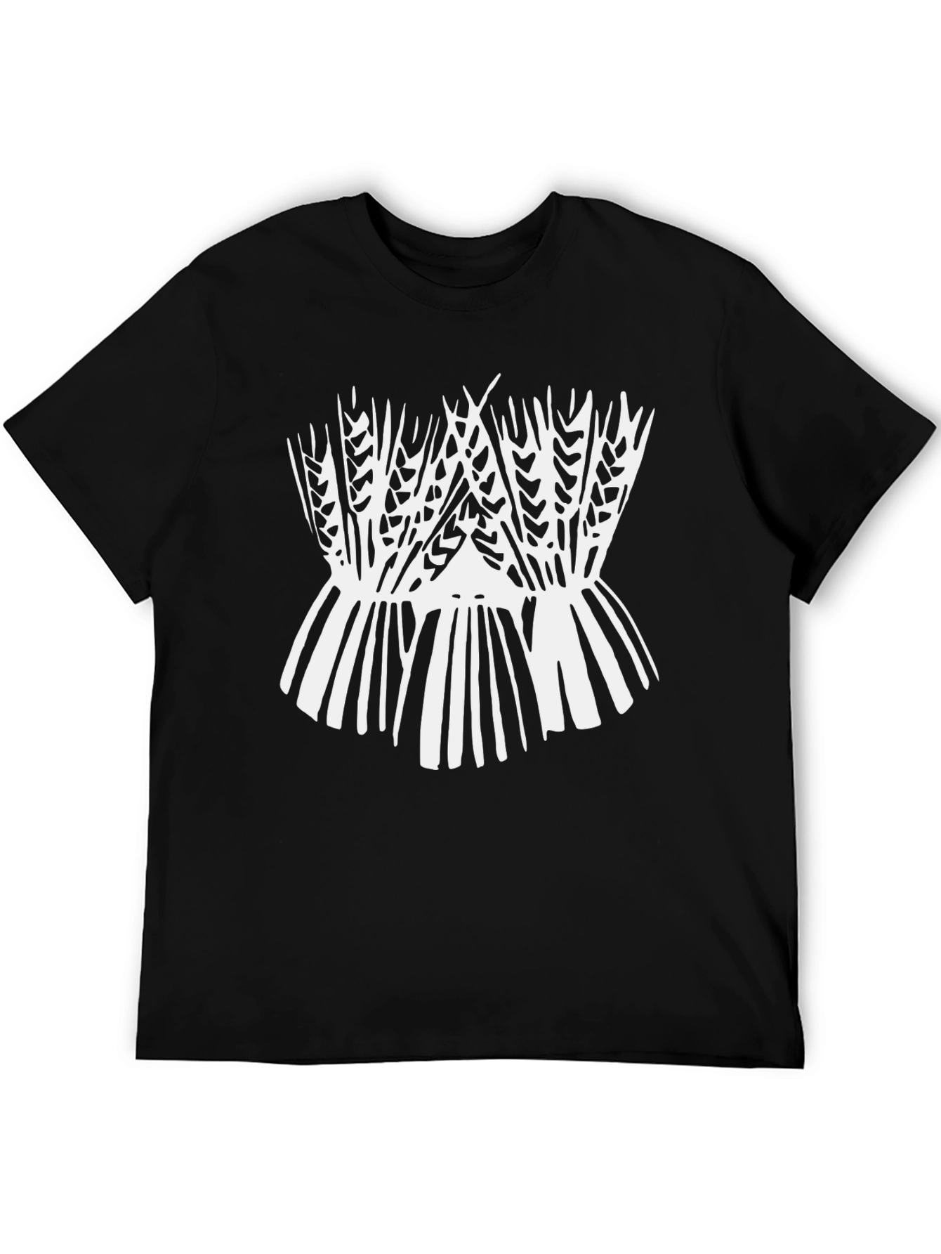 Black Wheat Graphic Tee - Soft Cotton Blend view 5