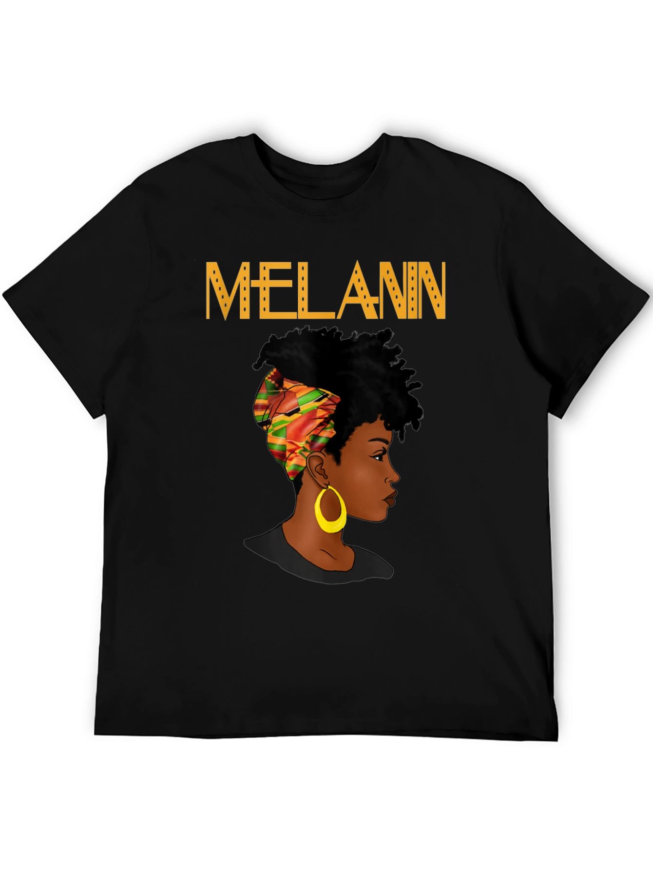 Black Melanin Queen Black Graphic Tee view 5