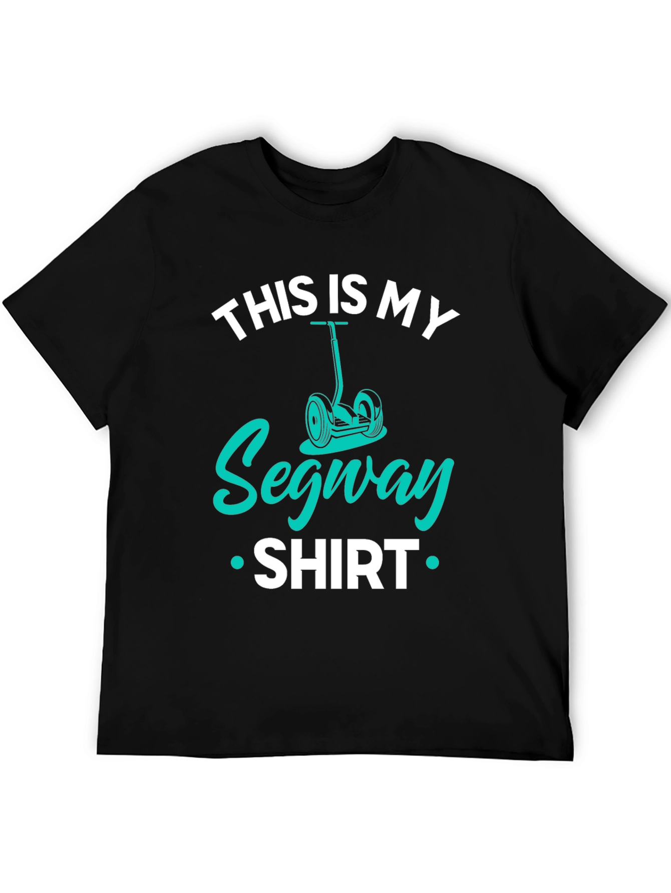 Black This Is My Segway Shirt - Funny Graphic Tee view 5