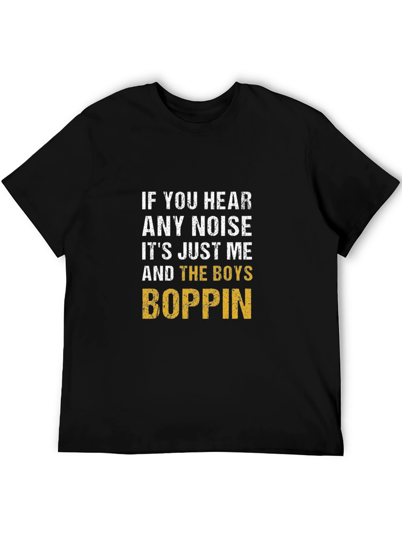Black Funny "Boppin" Graphic T-Shirt view 5