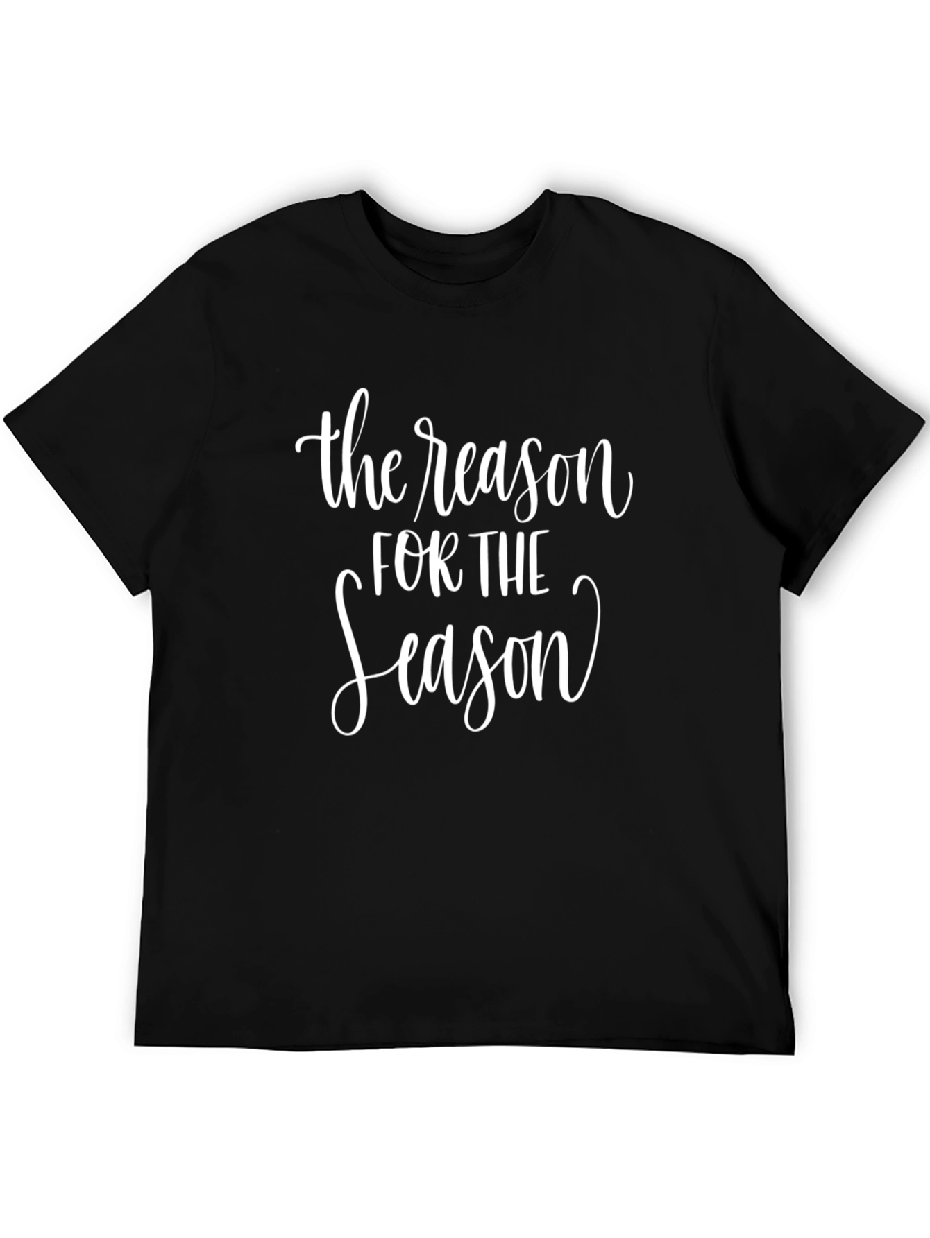 Black The Reason for the Season Black T-Shirt view 5