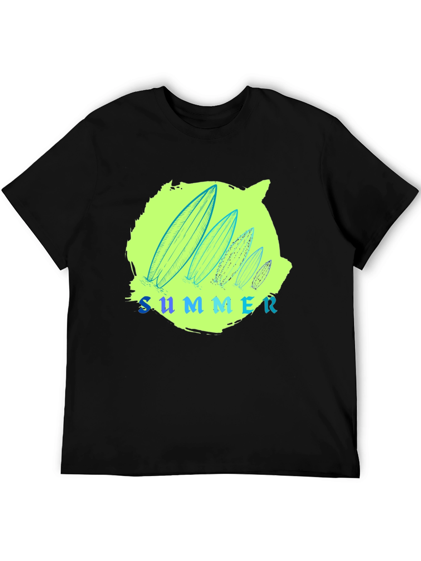 Summer Surfboard T-Shirt - Black - 5