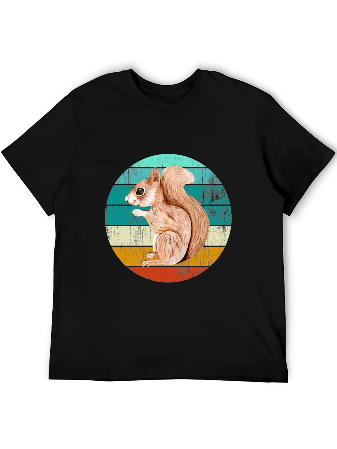 Black Squirrel Graphic T-Shirt - Retro Style view 5