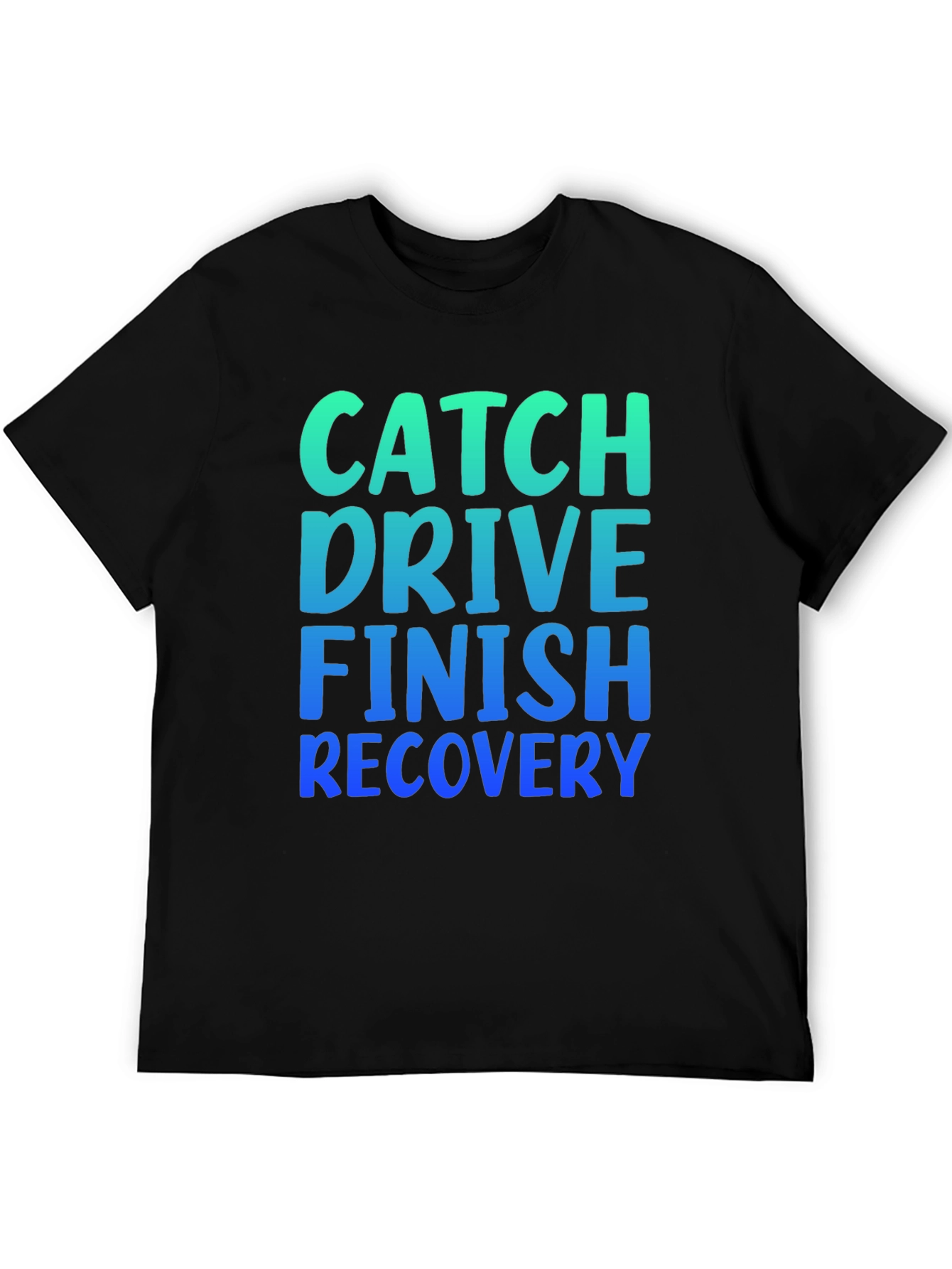 Black Catch Drive Finish Recovery Graphic Tee view 5