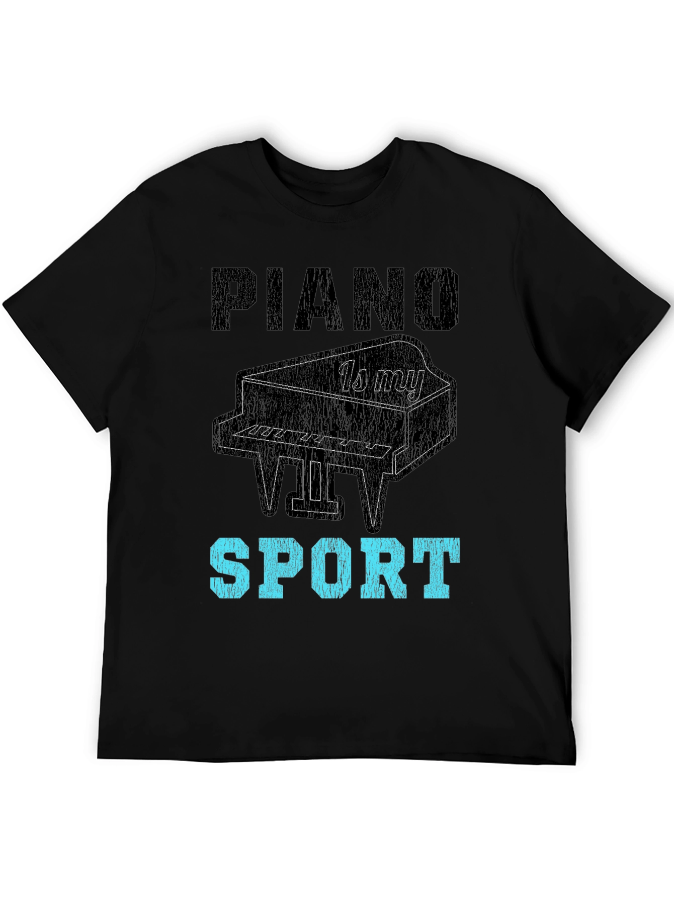 Black Piano is My Sport Graphic Tee view 5