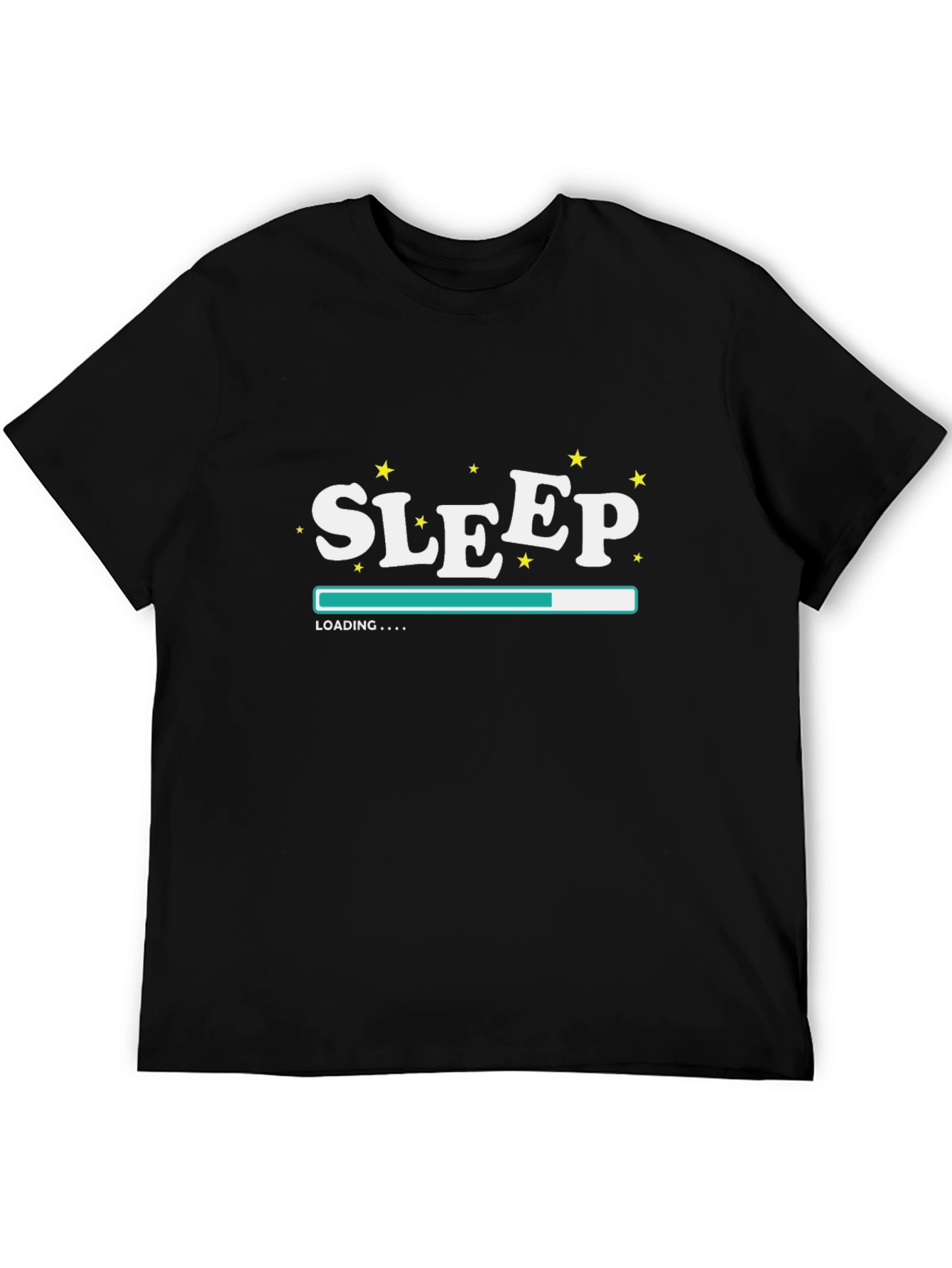 Black Sleep Loading Graphic Tee - Black view 5