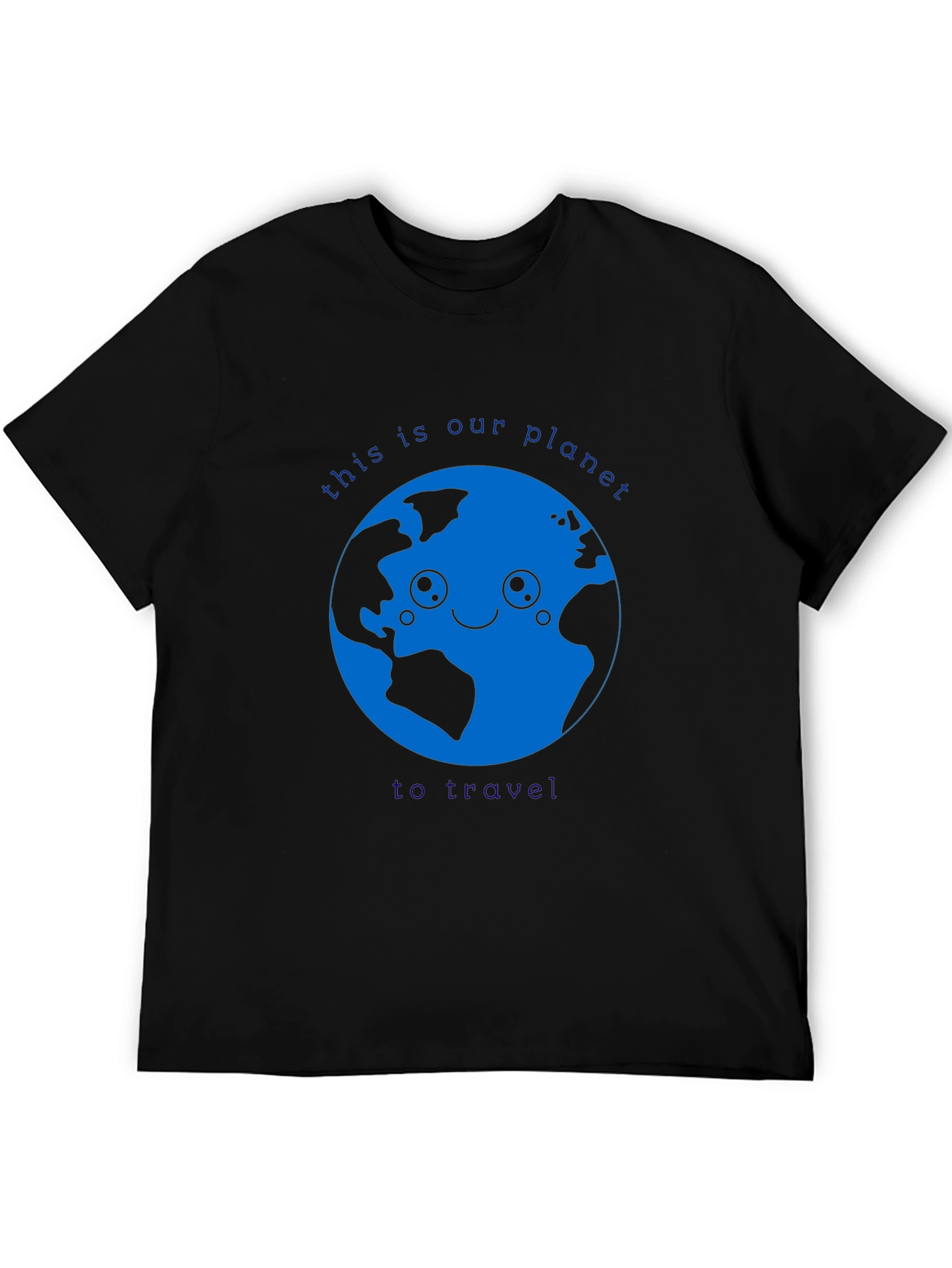 Black Earth Day T-Shirt - This is Our Planet to Travel view 5