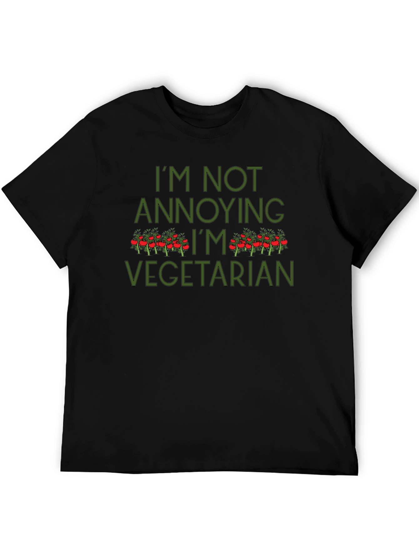 I'm Not Annoying I'm Vegetarian Graphic Tee - 5