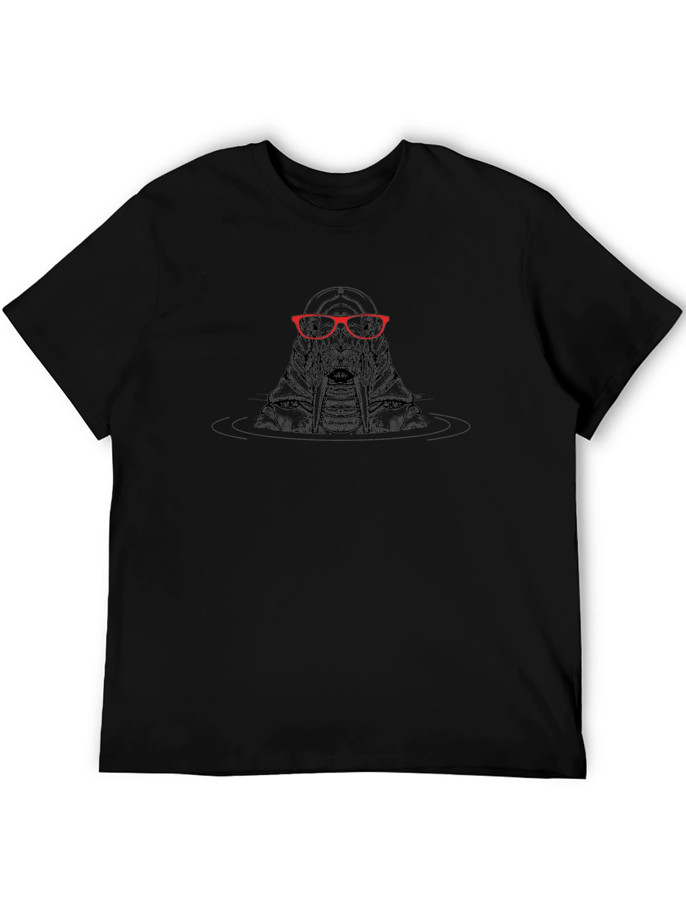 Black Cool Walrus Graphic Tee view 5