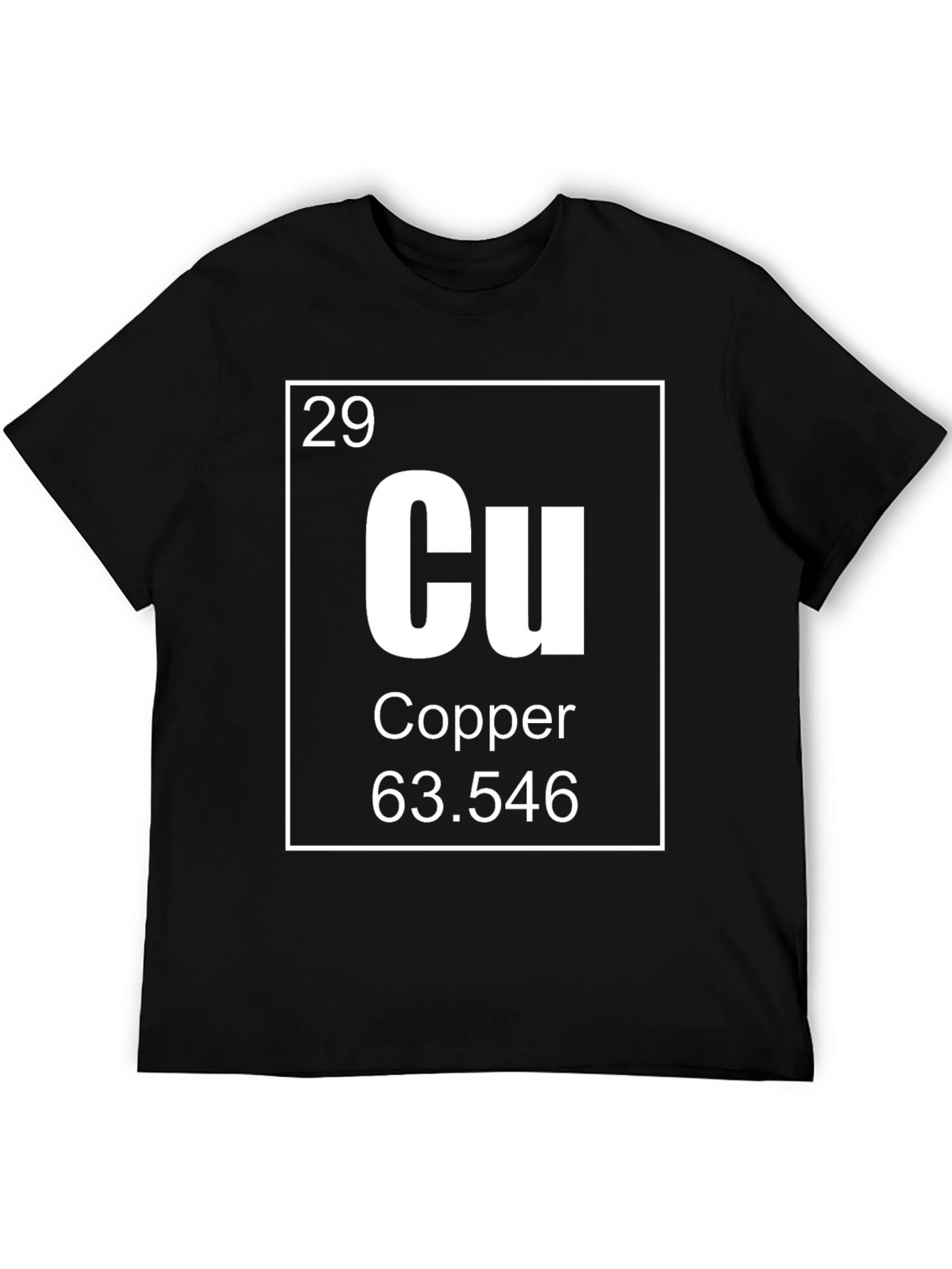 Black Copper Element T-Shirt: Chemistry Science Tee view 5
