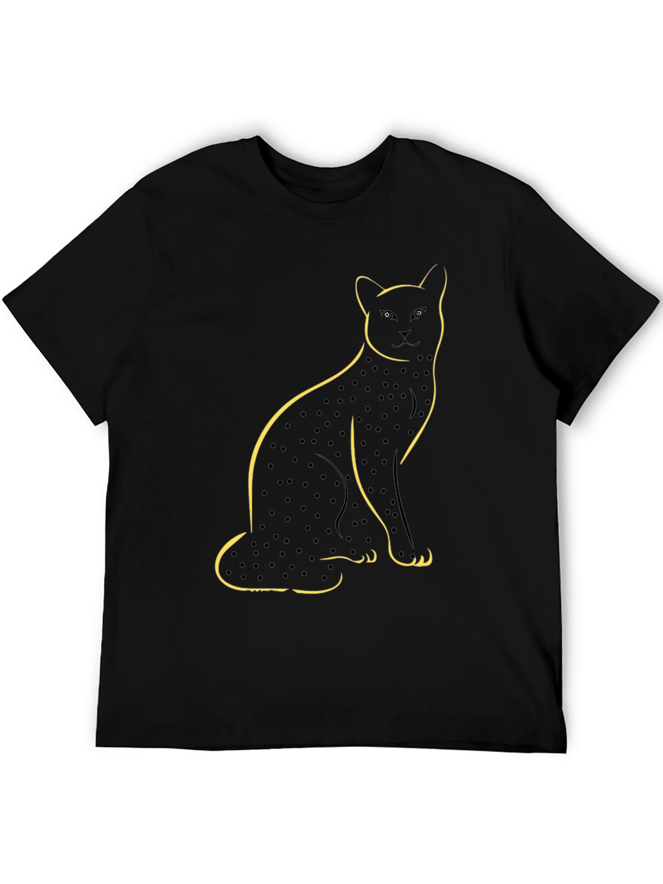 Black Black Cat T-Shirt - Unique Graphic Tee view 5