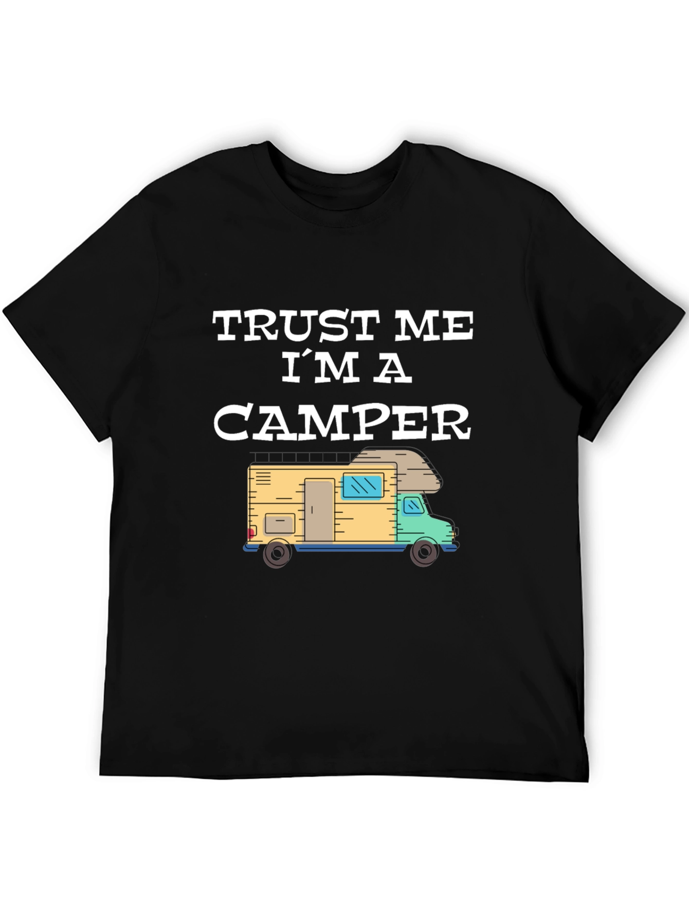 Black Trust Me I'm a Camper Graphic T-Shirt view 5