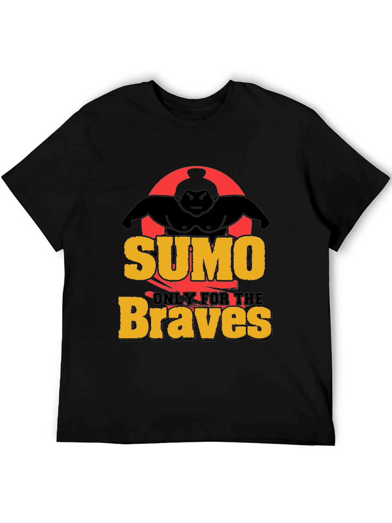 Black Sumo Braves Graphic Tee - Black view 5