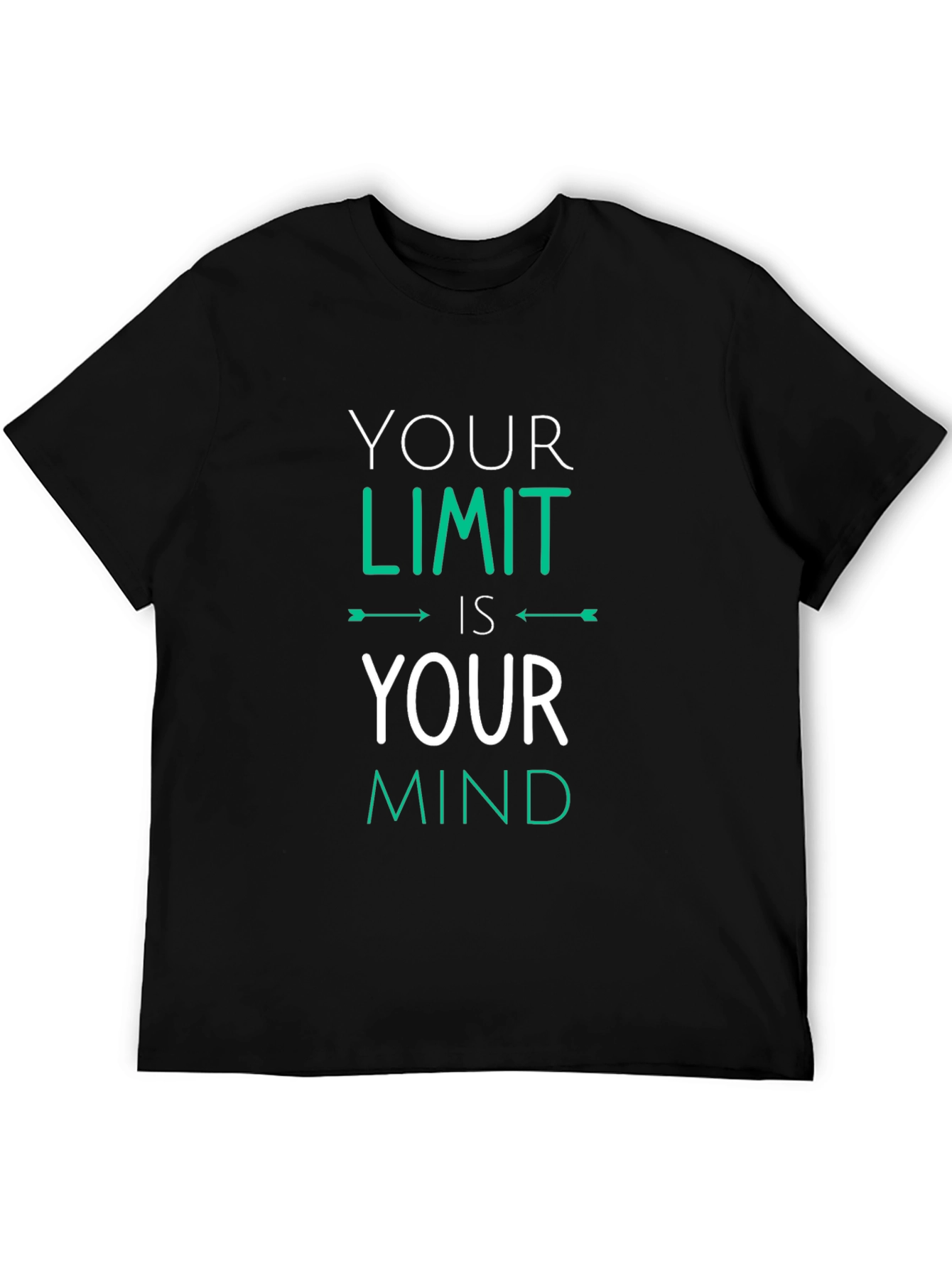 Motivational 'Your Limit' Graphic Tee - 5