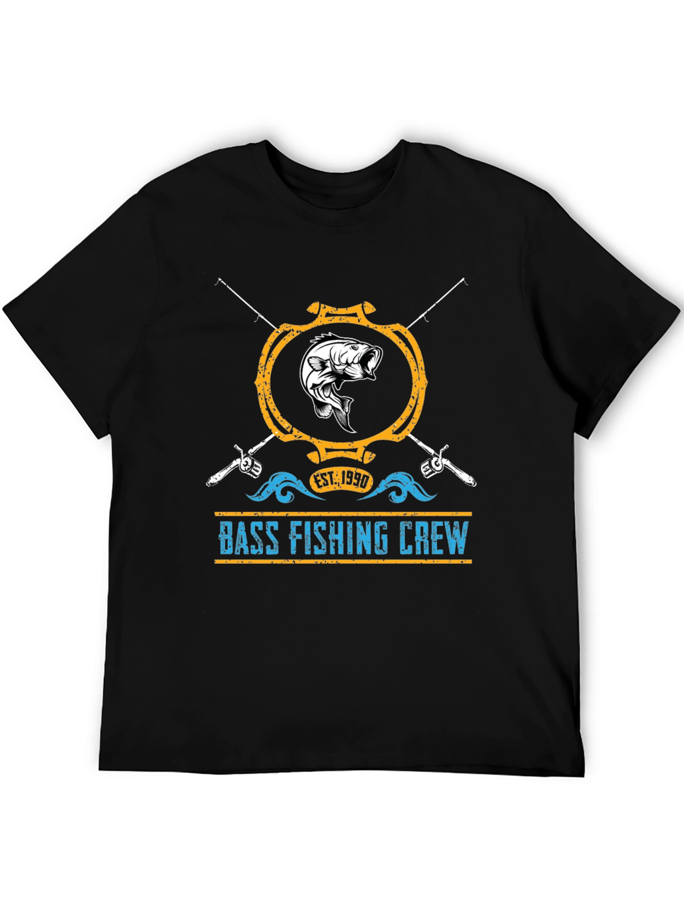 Black Bass Fishing Crew T-Shirt - Est. 1990 view 5