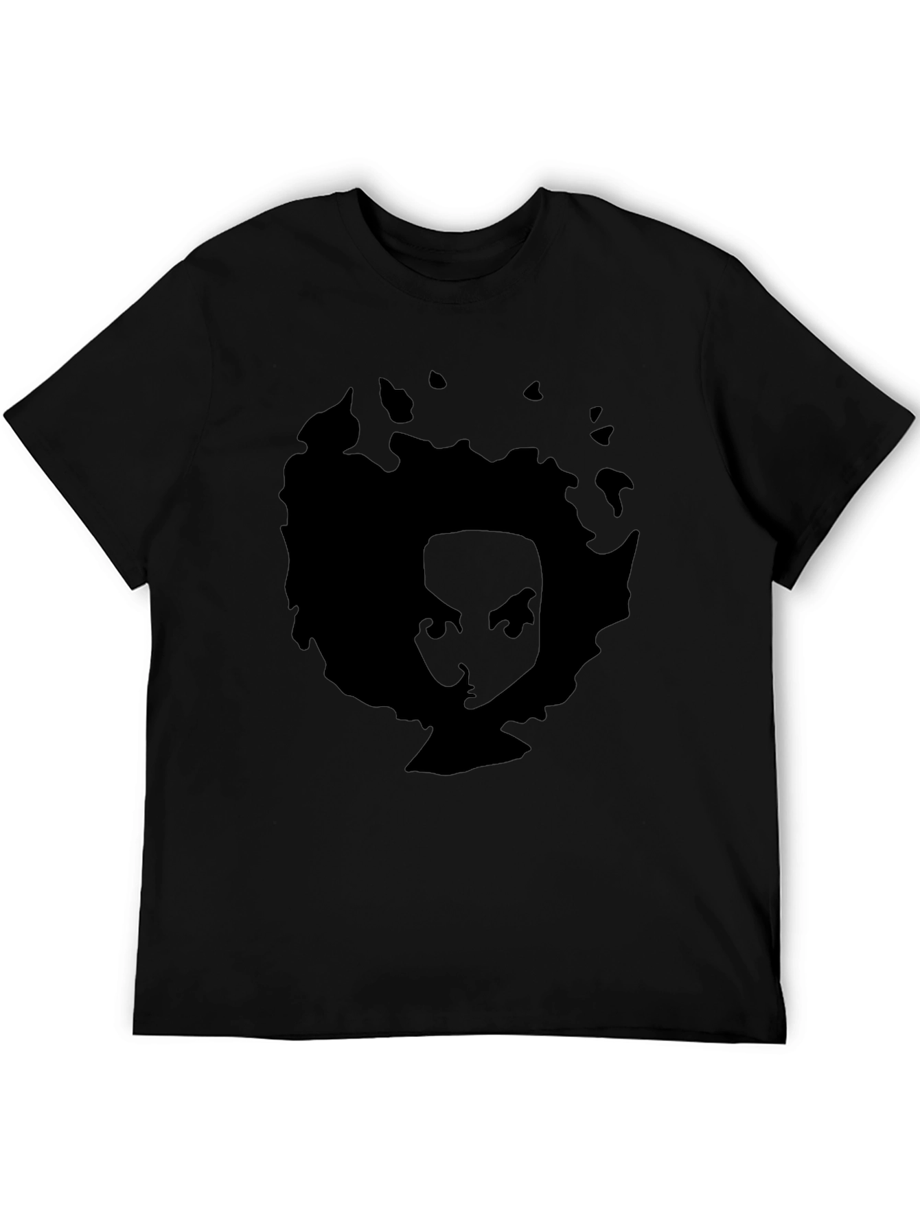 Black Afro Silhouette Graphic T-Shirt view 5
