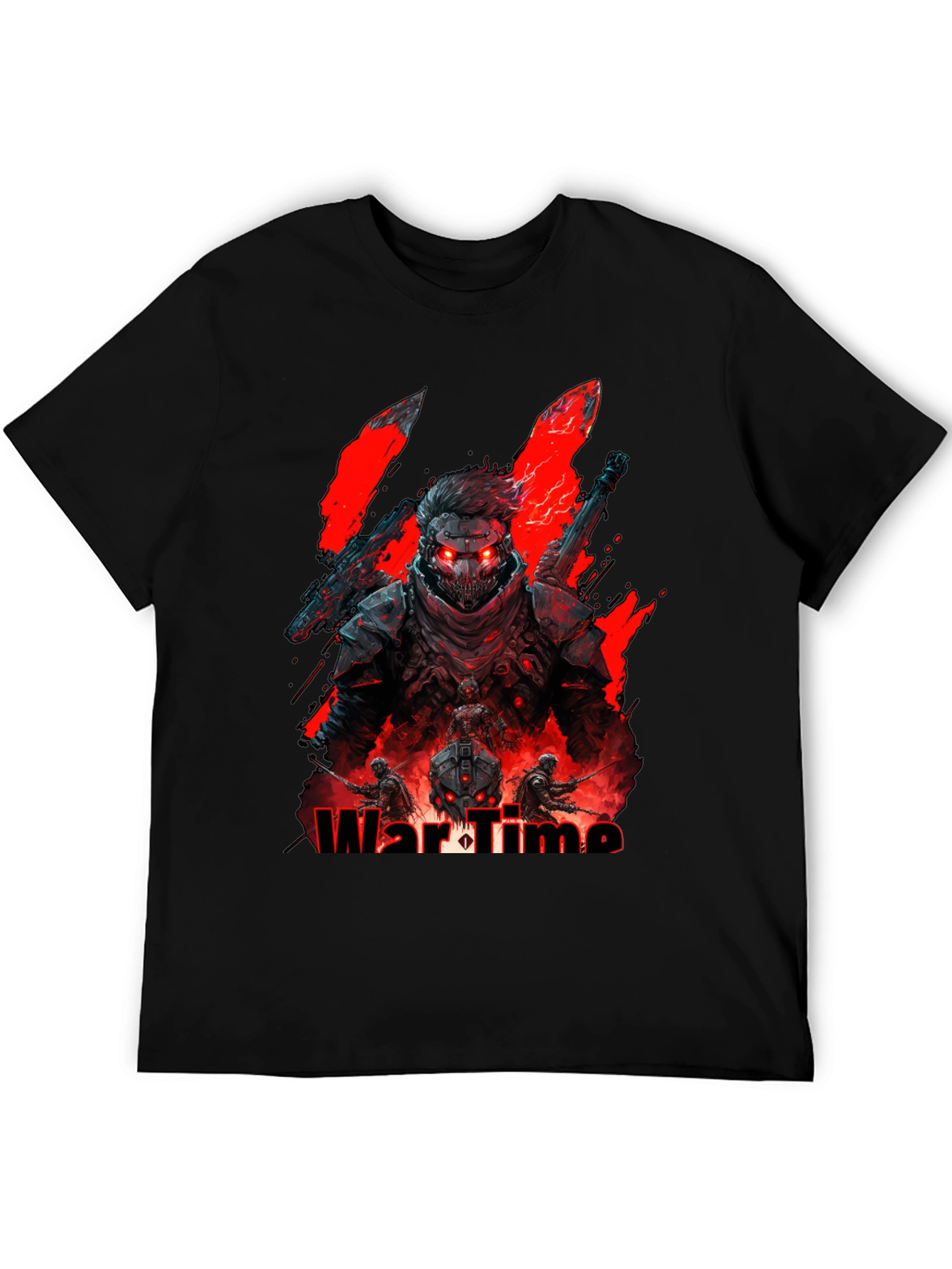 Black War Time Graphic Tee - Gamer Style view 5