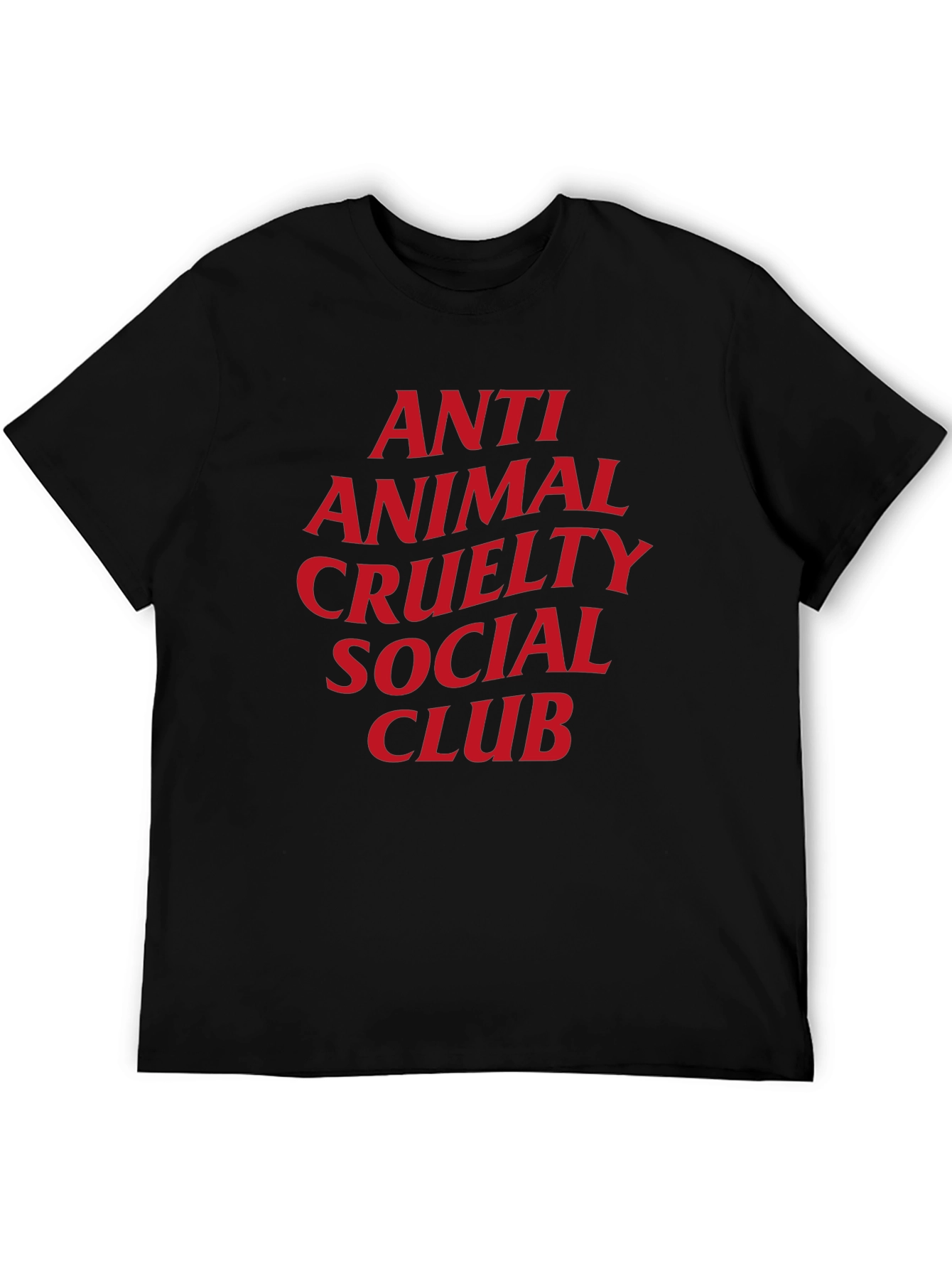 Black Anti Animal Cruelty Graphic Tee - Social Club view 5