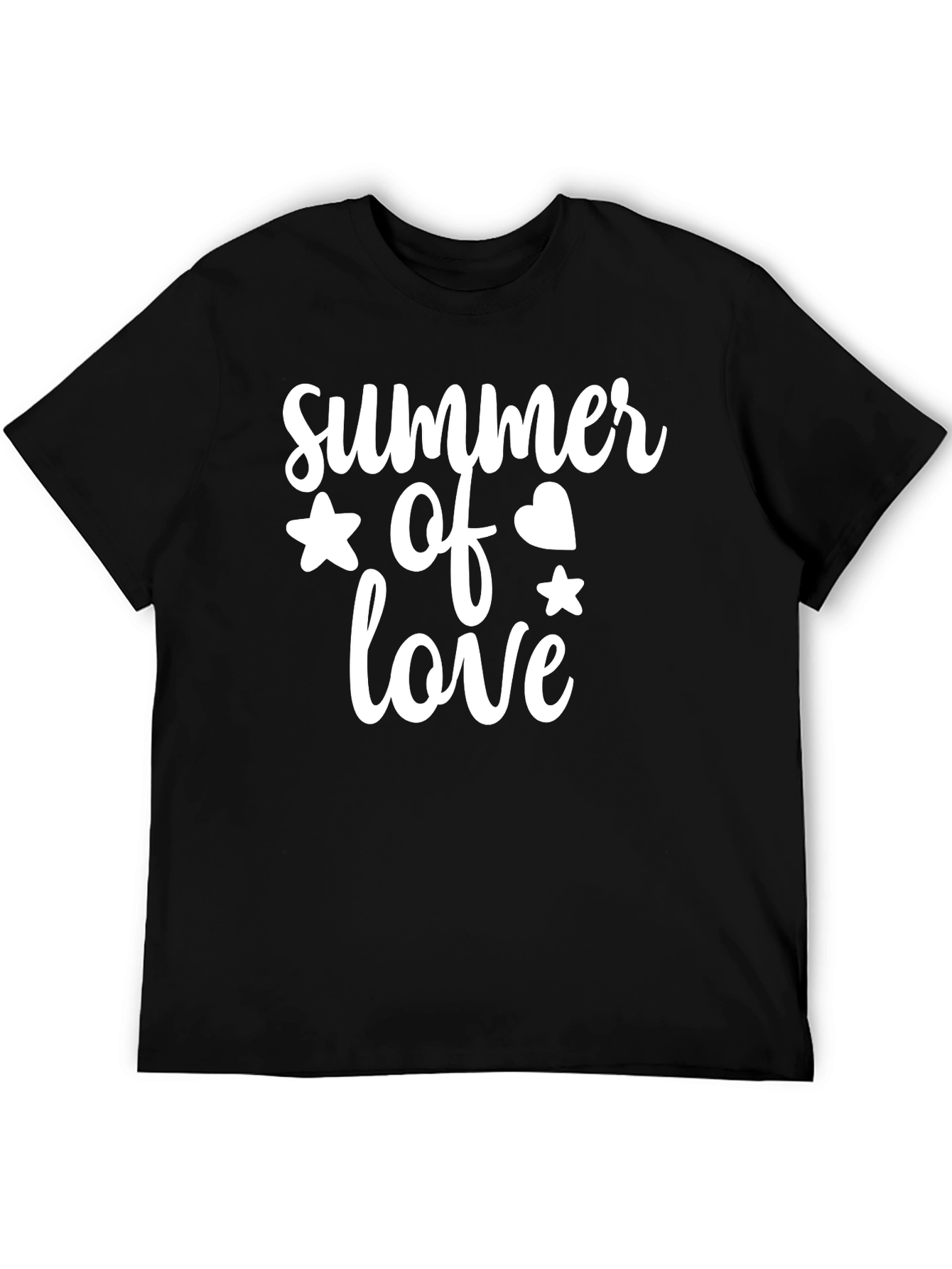 Black Summer of Love Graphic Tee - Black view 5
