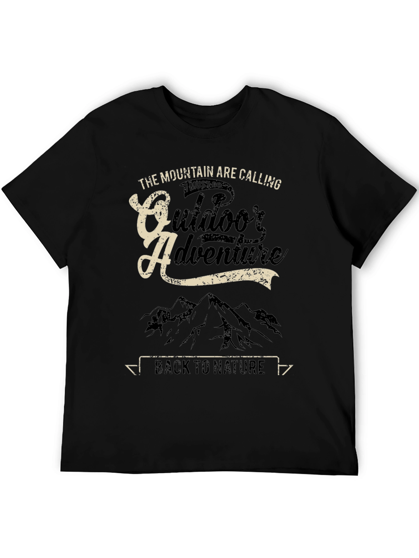 Black Outdoor Adventure Tee - Mountain Calling view 5