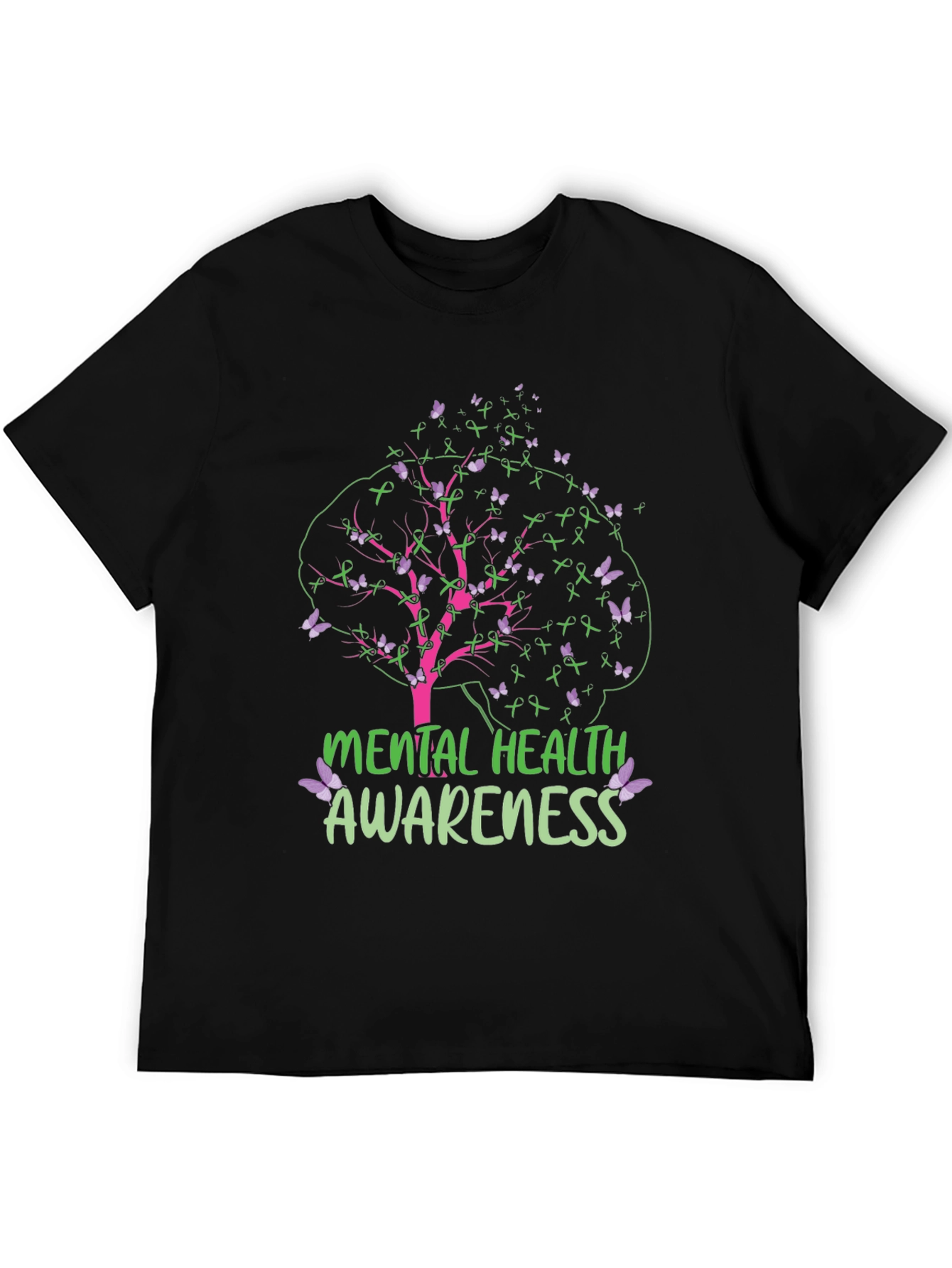 Black Mental Health Awareness T-Shirt view 5